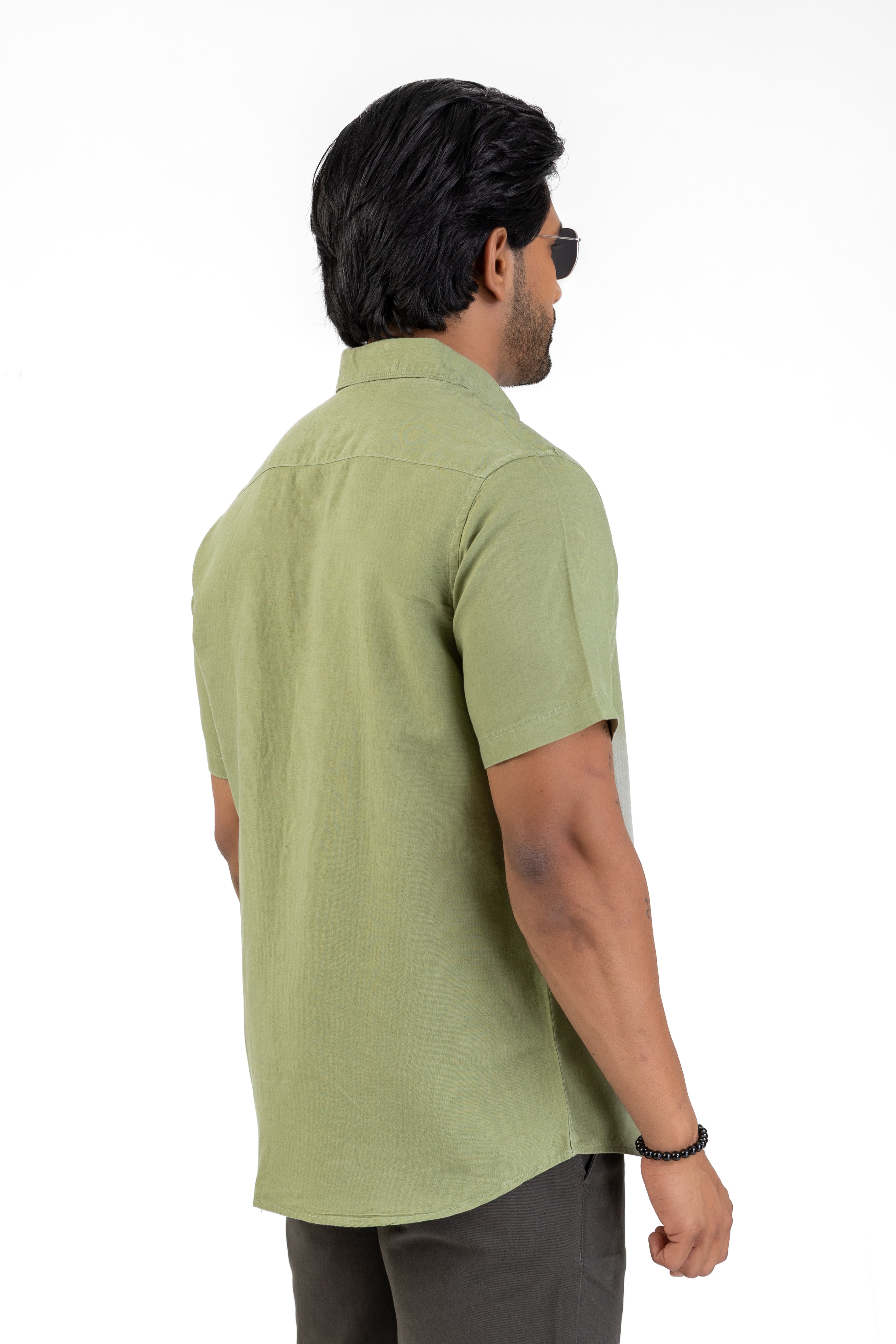 Excel Linen Short Sleeve Shirt – Olive