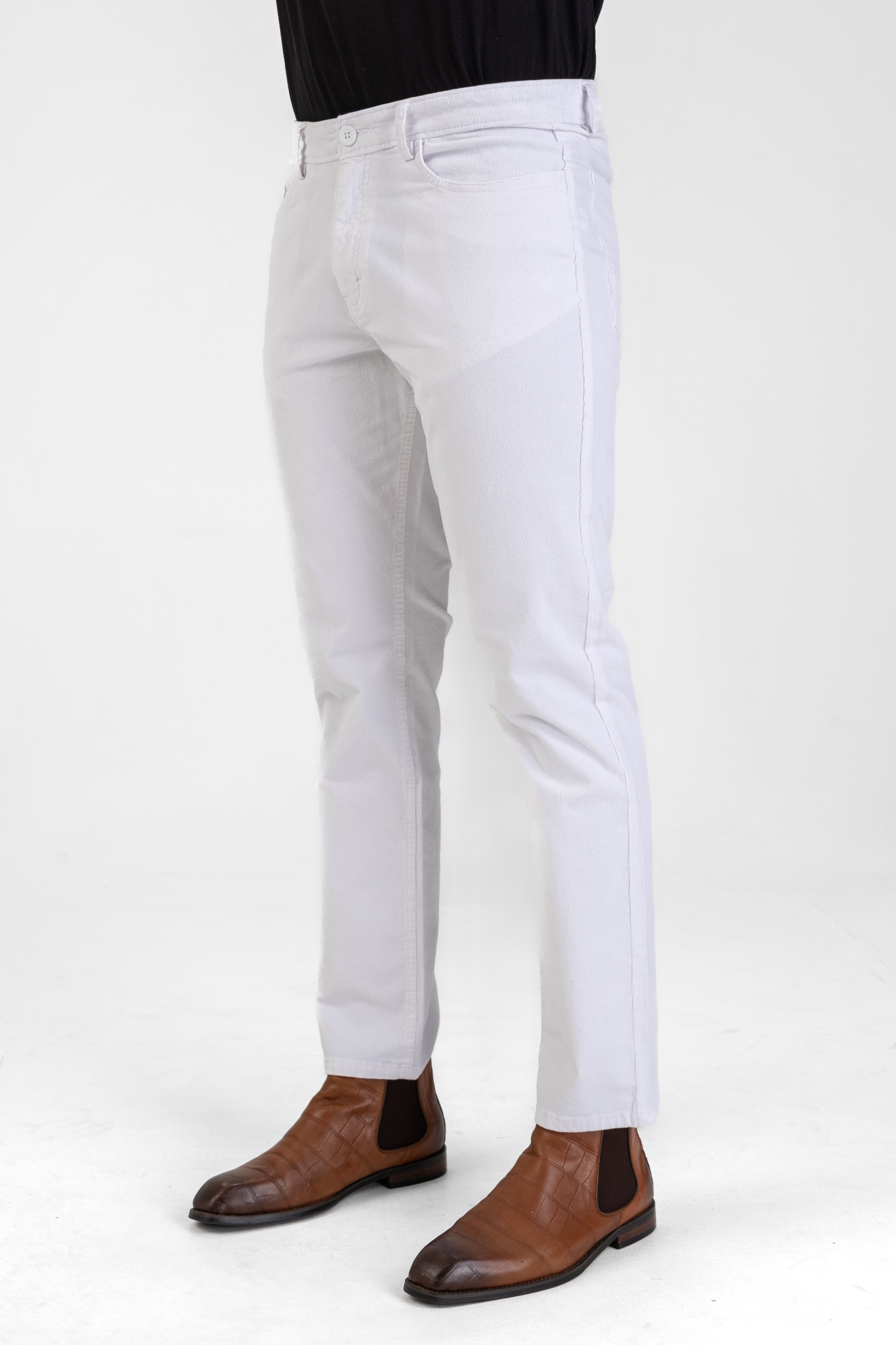Essential Corduroy Pant – White