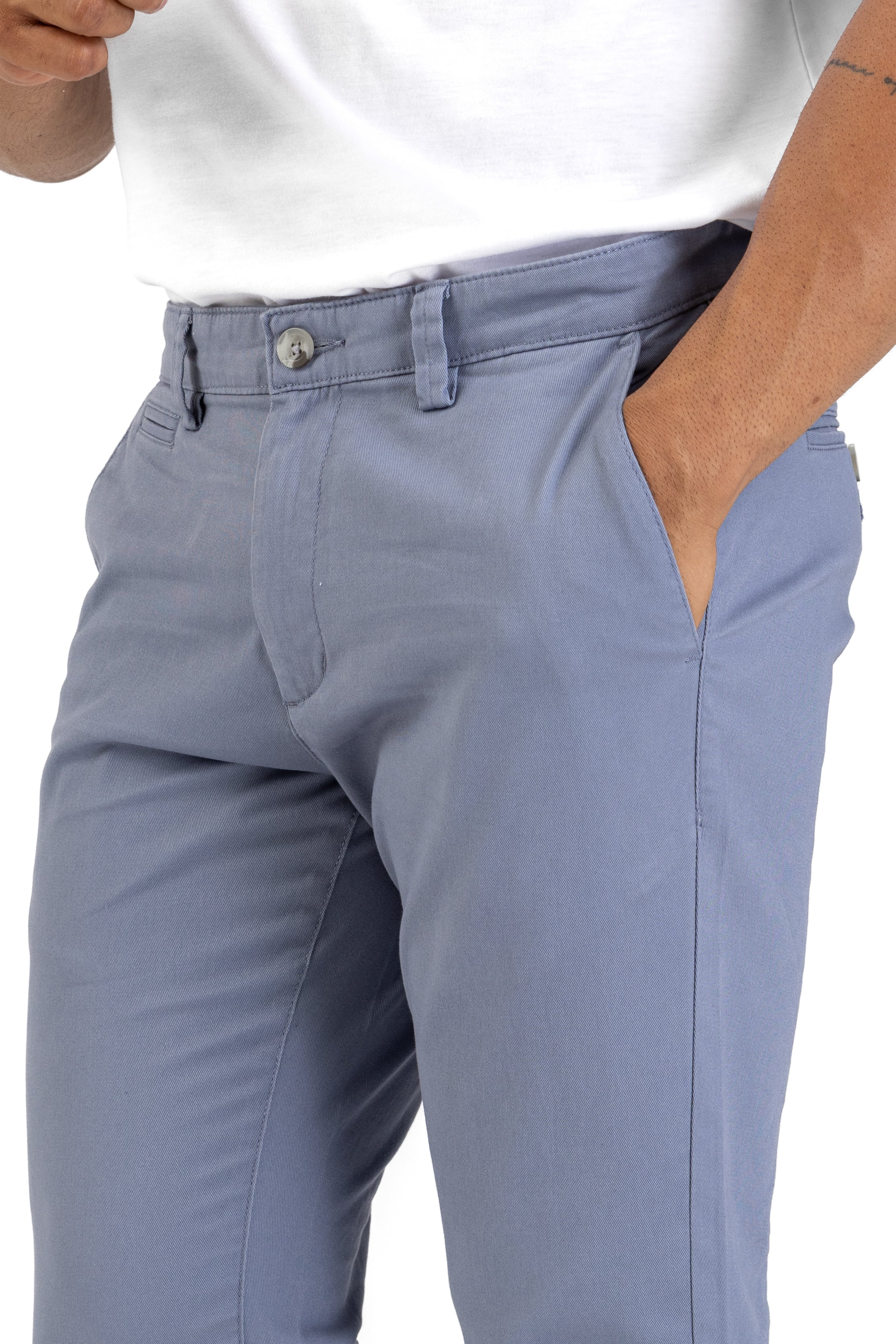 Essential Slim Fit Pant – Steel Blue