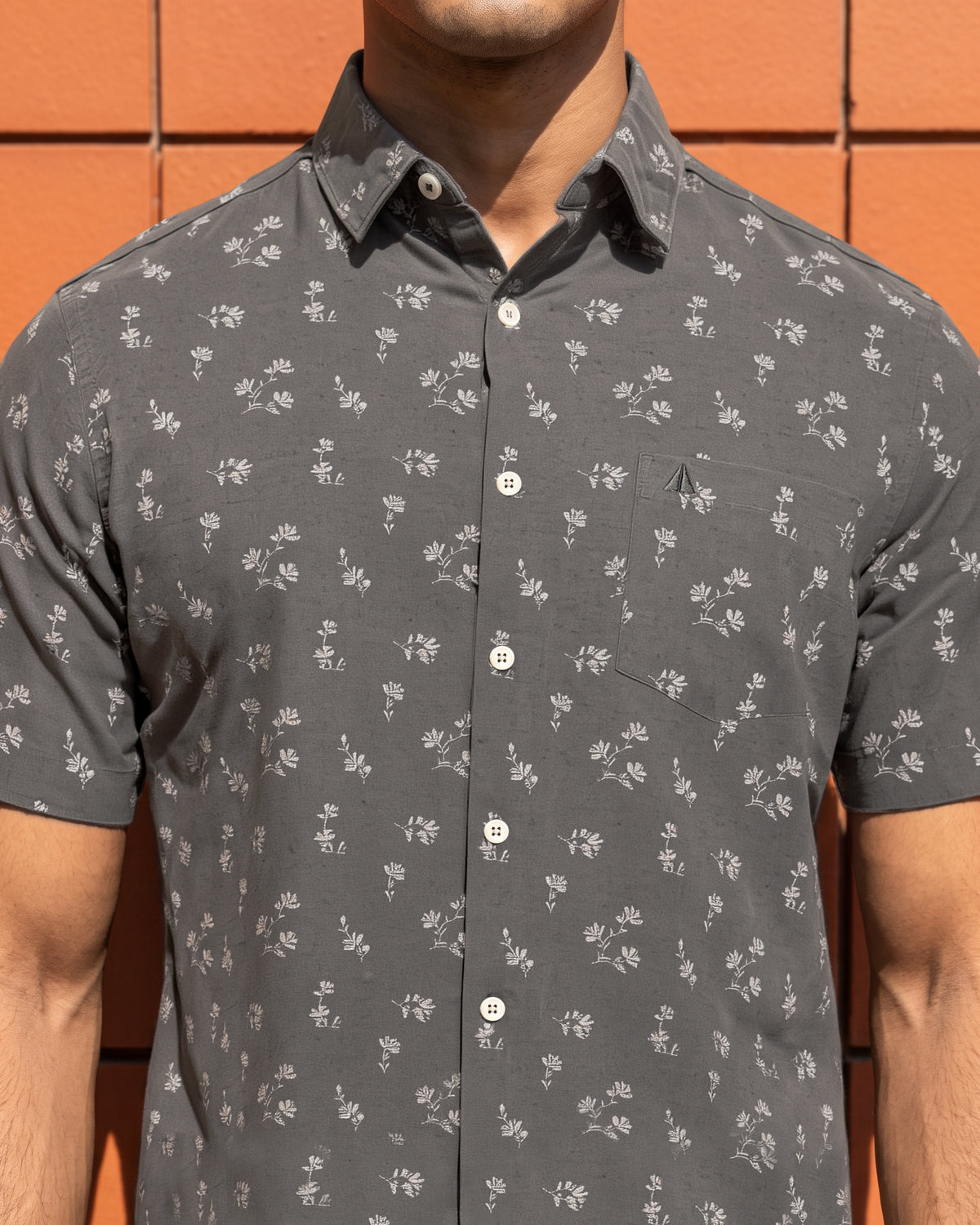 AnationZ Heritage Linen Printed Short Sleeve Shirt -  Sri Lanka