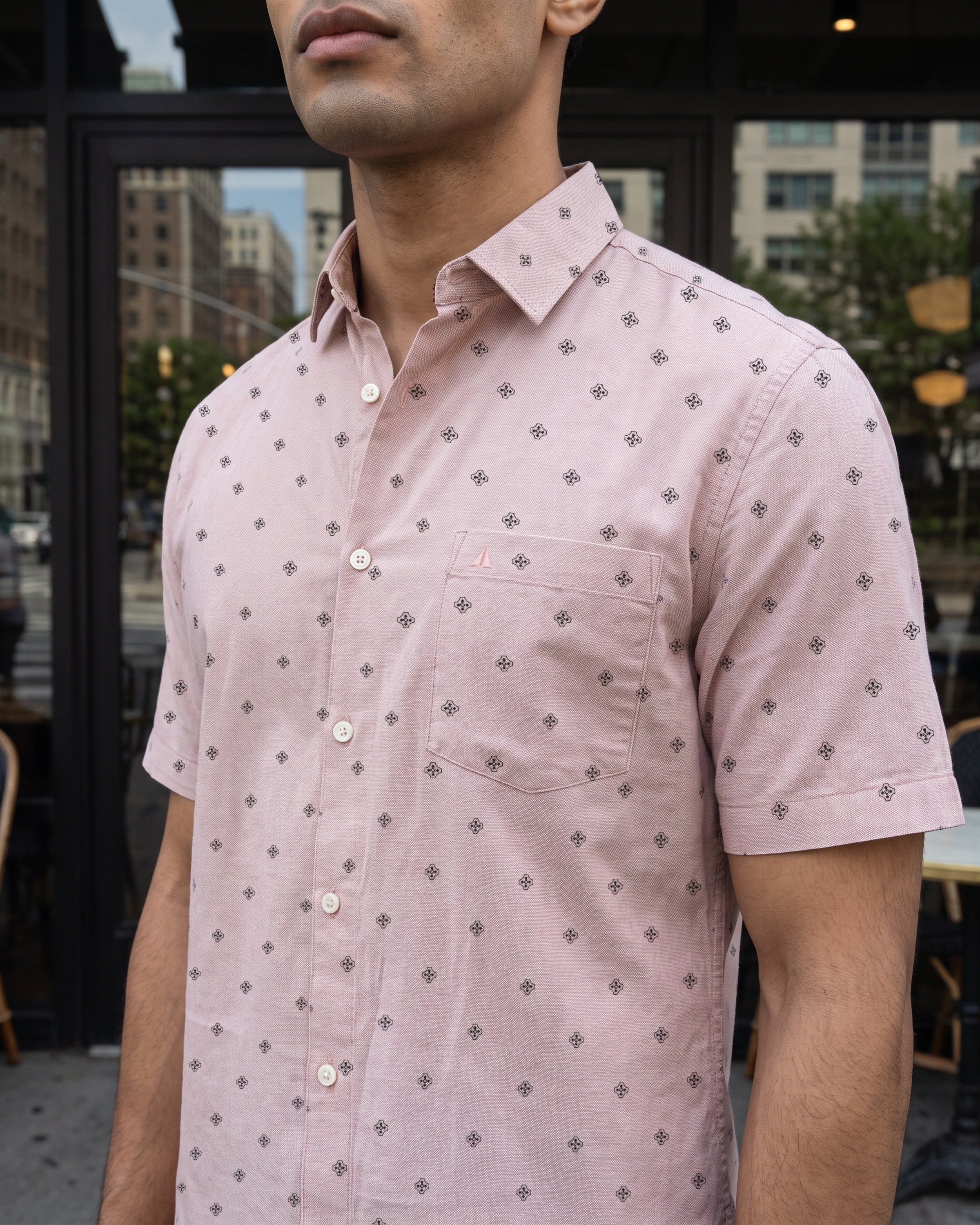 AnationZ Heritage Linen Printed Short Sleeve Shirt -  Sri Lanka