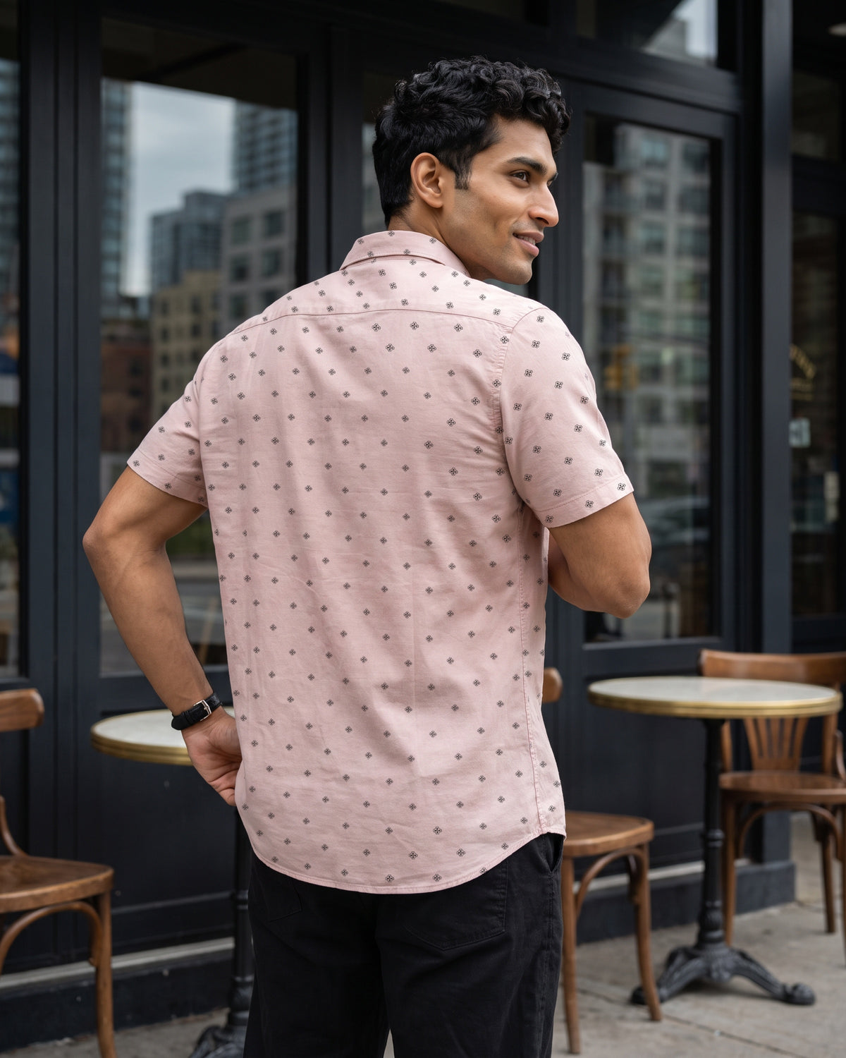 AnationZ Heritage Linen Printed Short Sleeve Shirt -  Sri Lanka