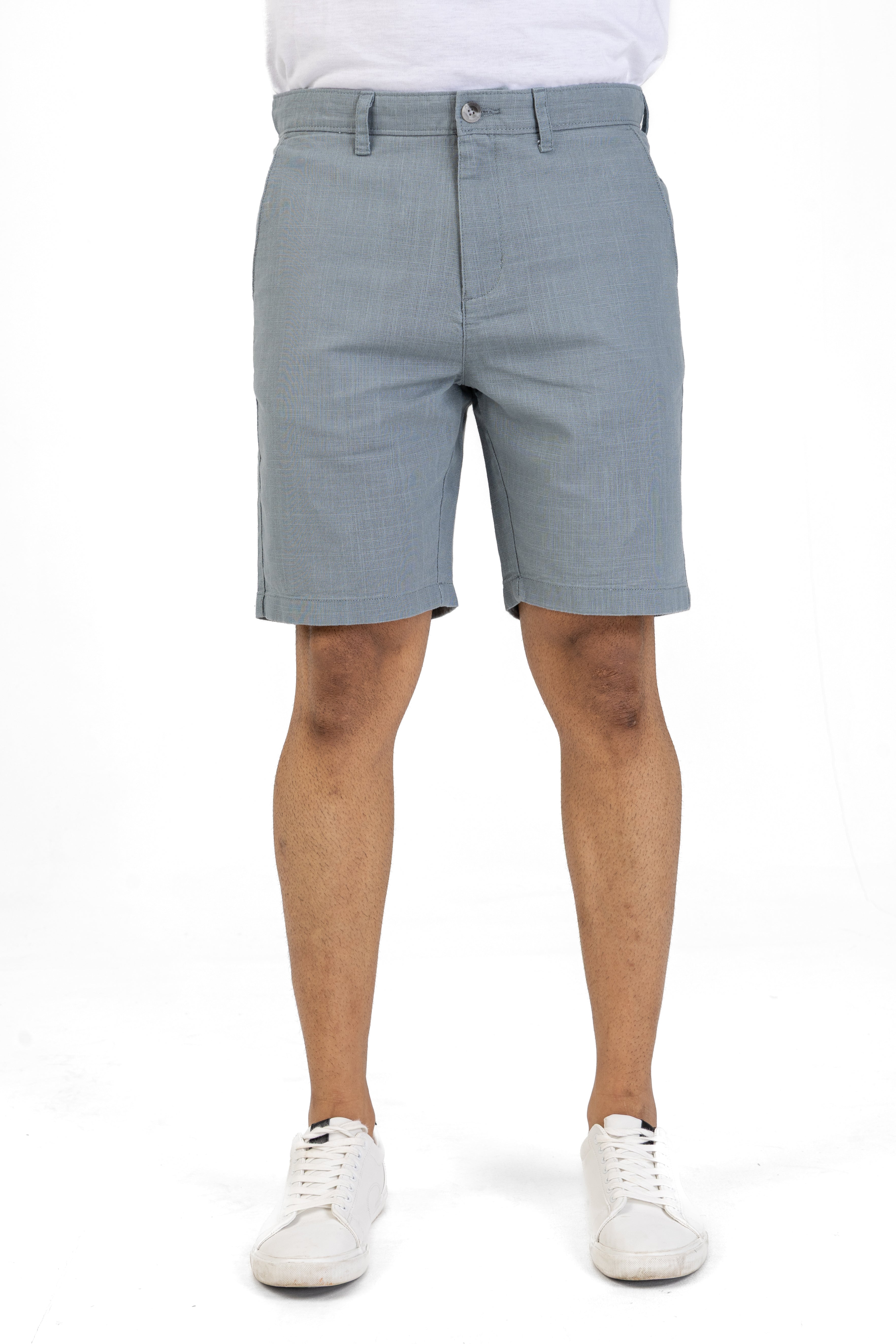Signature Cotton Short – Steel Blue