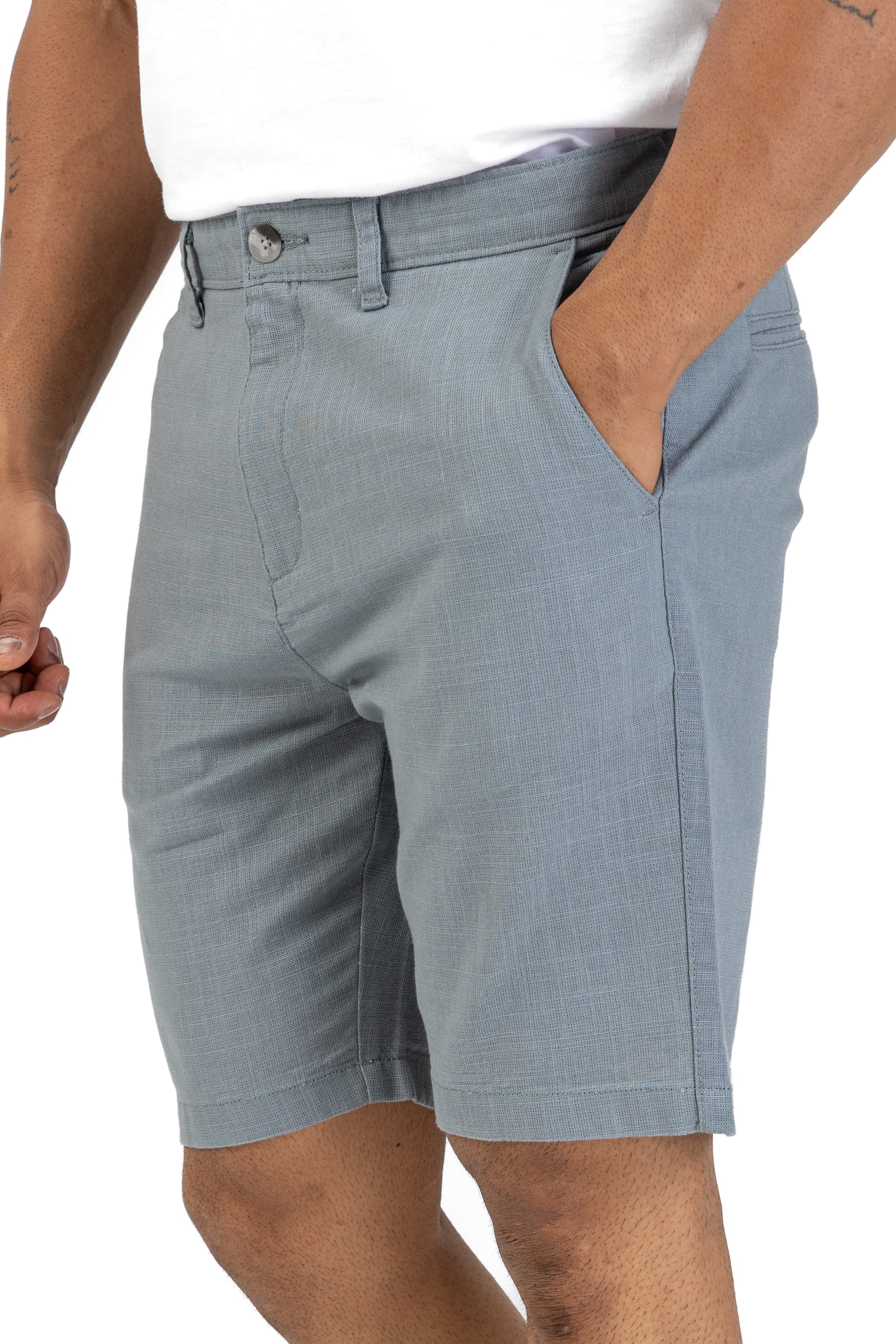Signature Cotton Short – Steel Blue