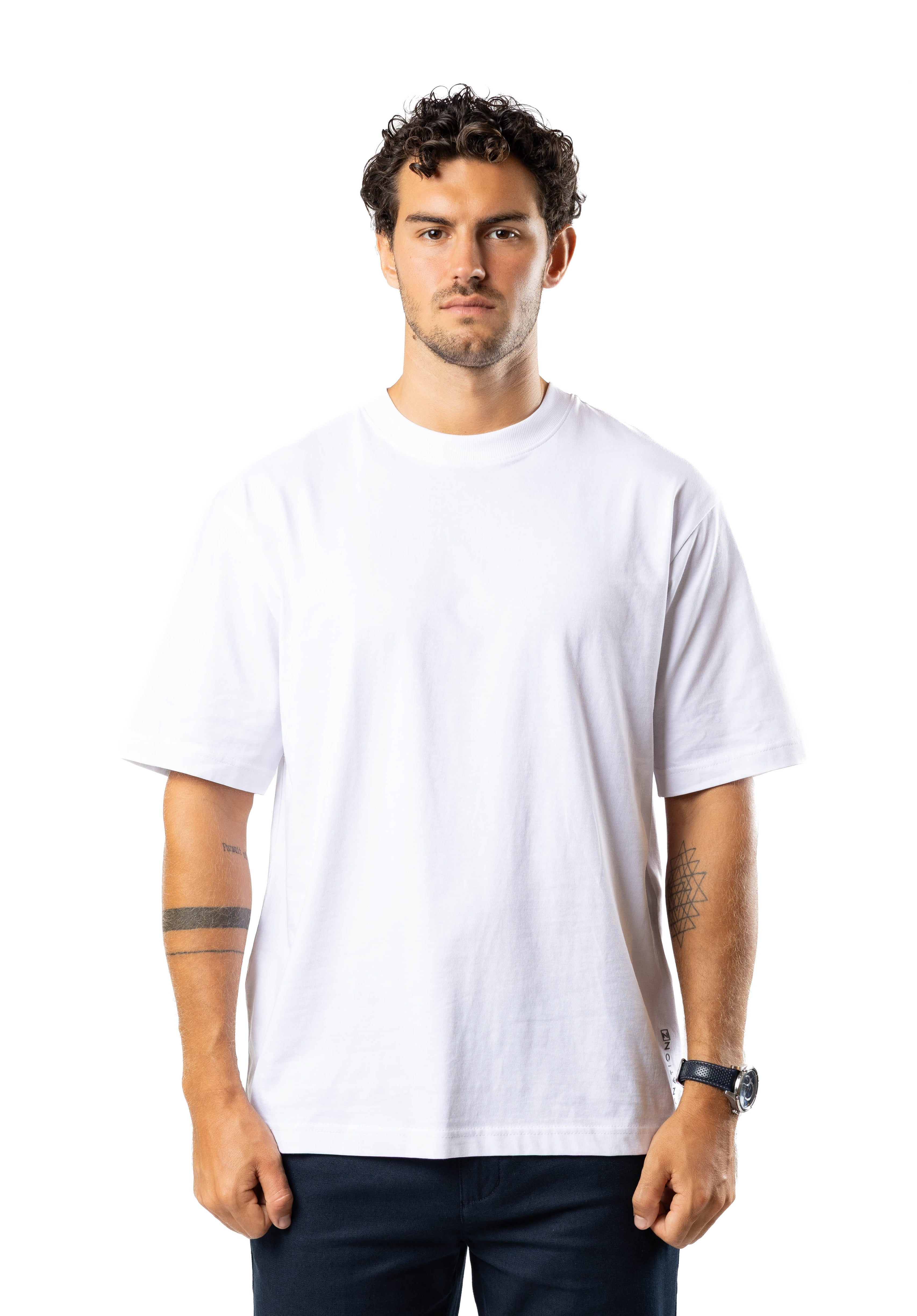 Men’s Ice Touch™ Oversized T-Shirt White | AnationZ