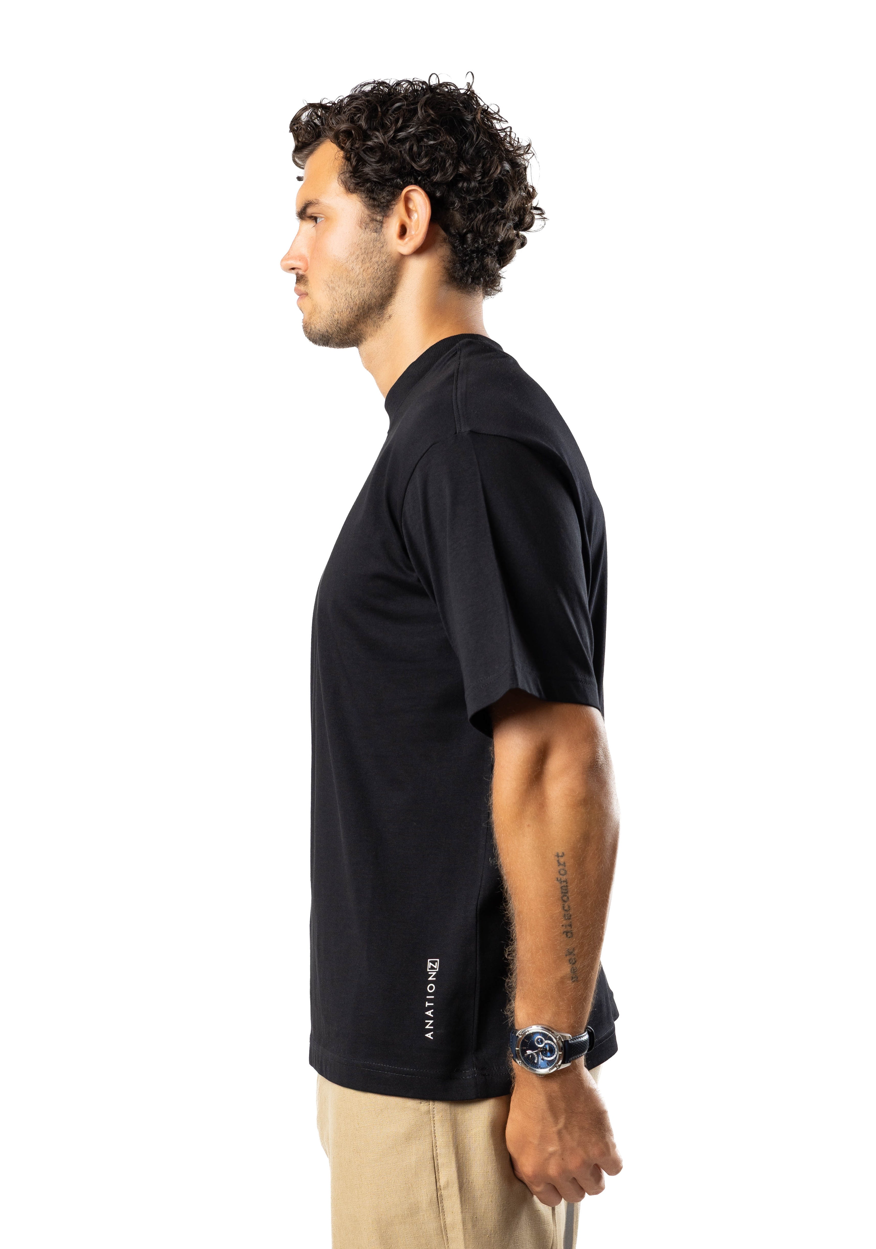 AnationZ Ice Touch Oversized Tee - Midnight Onyx Sri Lanka
