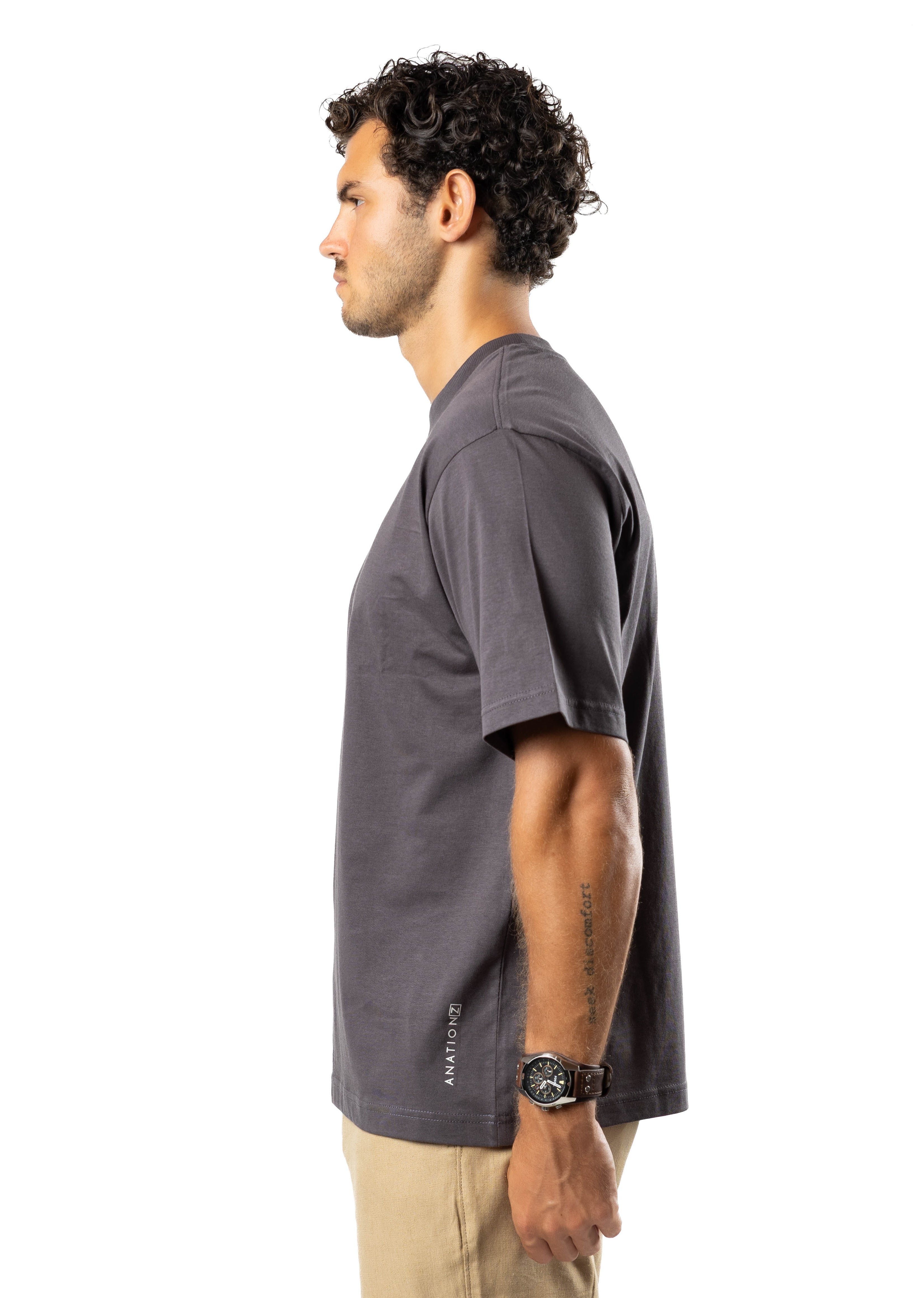 Men’s Ice Touch™ Oversized T-Shirt Slate Grey | AnationZ