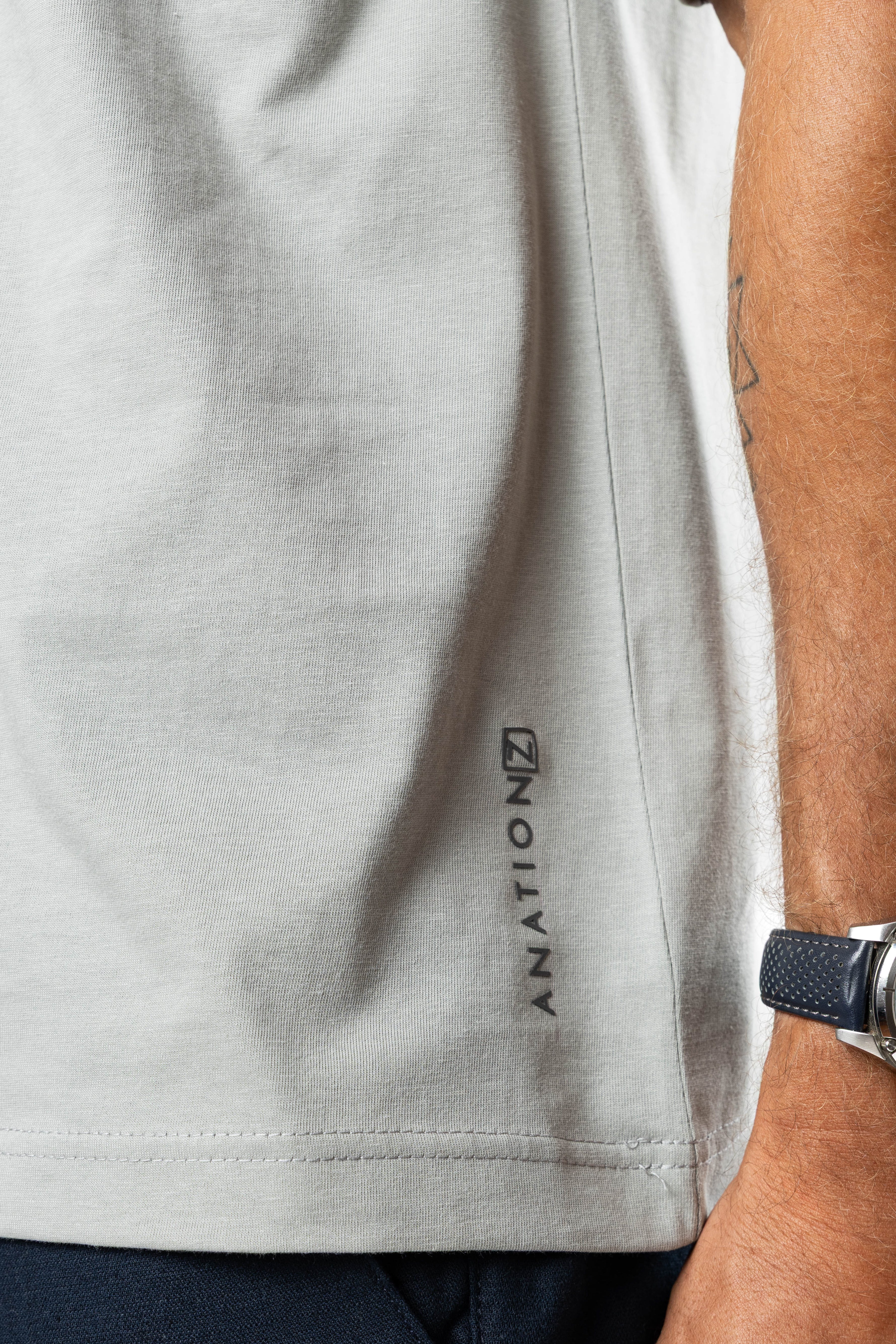 Men’s Ice Touch™ Oversized T-Shirt Cement | AnationZ