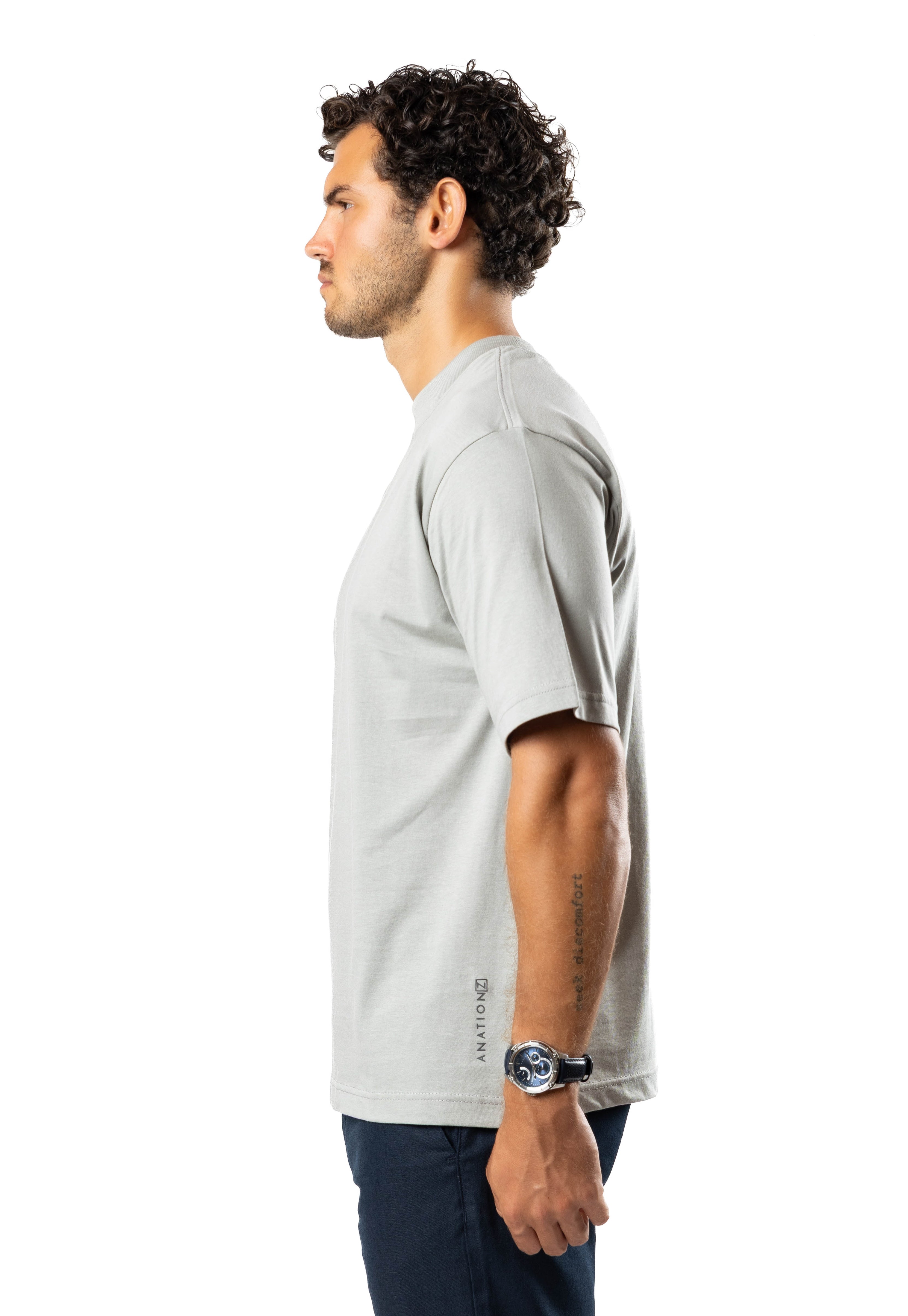 Men’s Ice Touch™ Oversized T-Shirt Cement | AnationZ