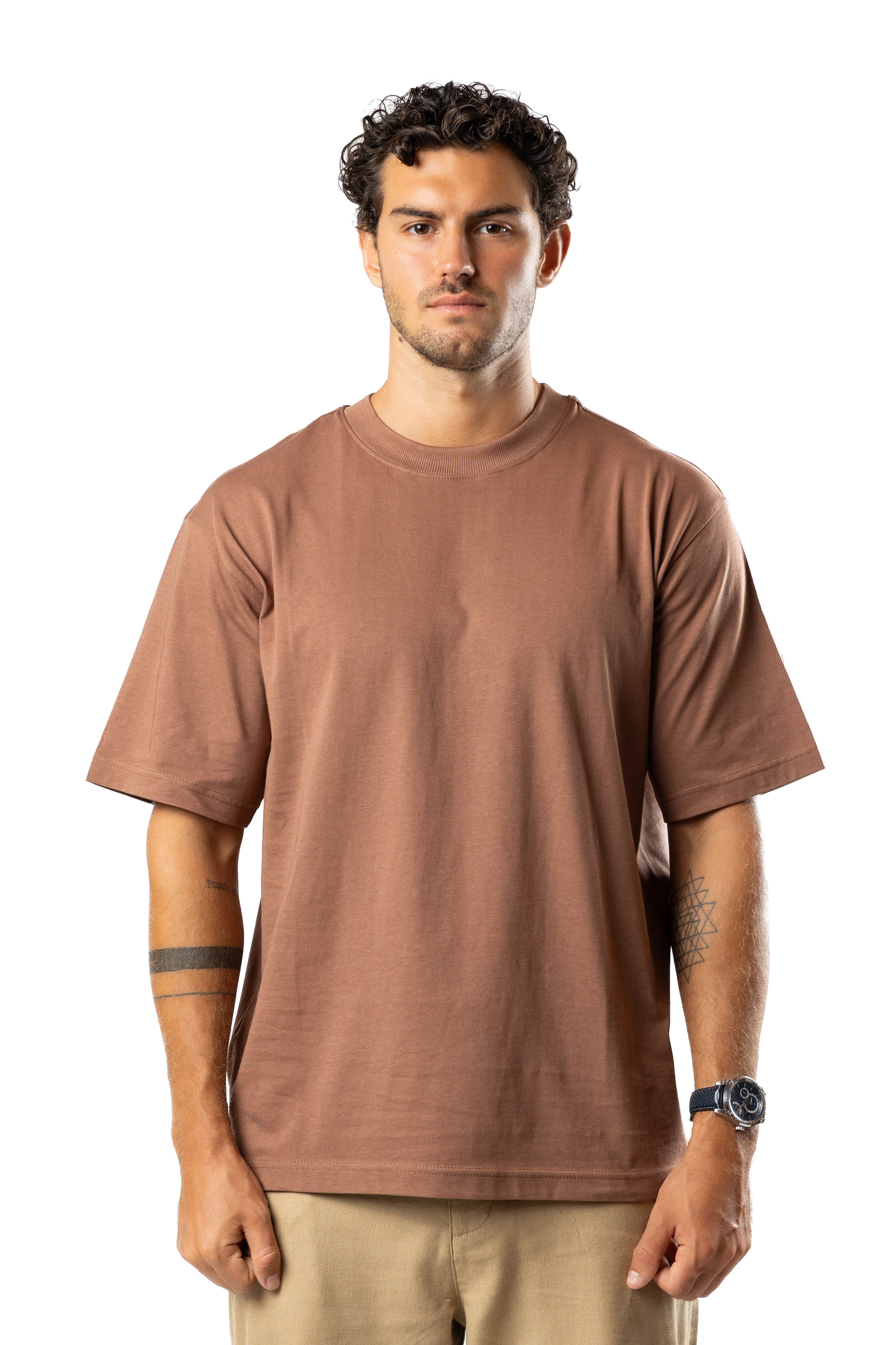 Men’s Ice Touch™ Oversized T-Shirt Latte | AnationZ