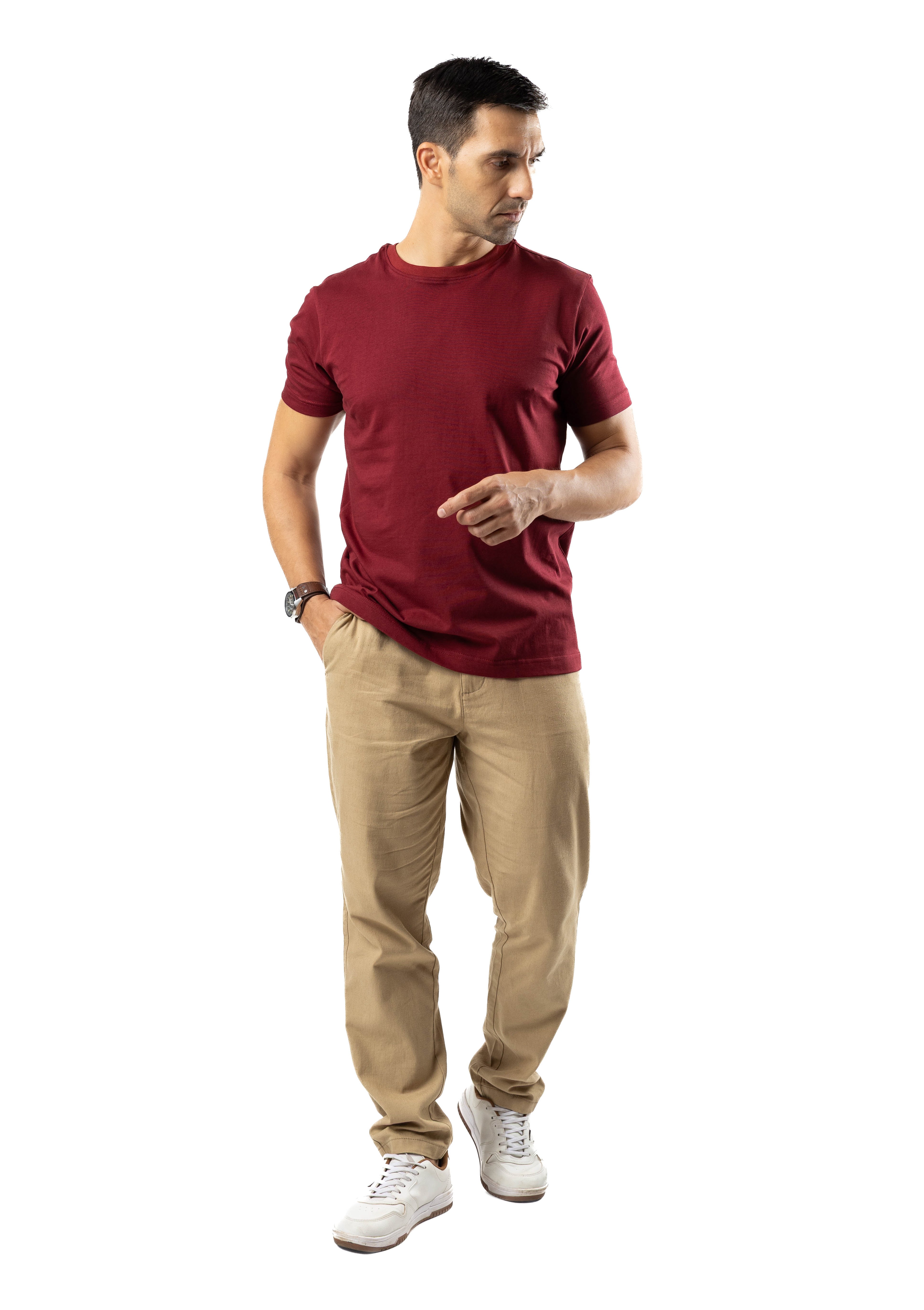 Men’s Ice Touch T-Shirt Deep Red | AnationZ