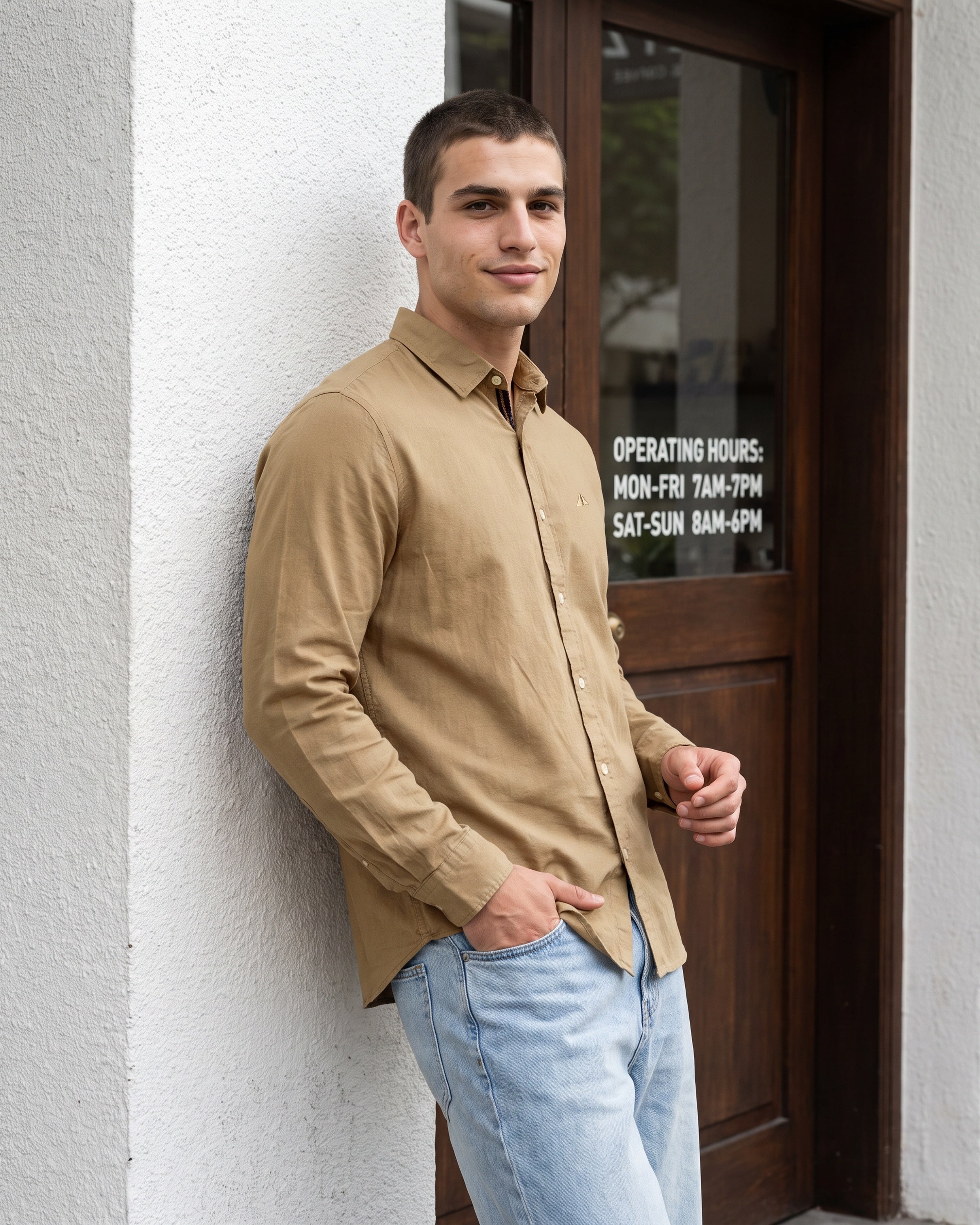 Heritage Linen Long Sleeve Shirt - Driftwood