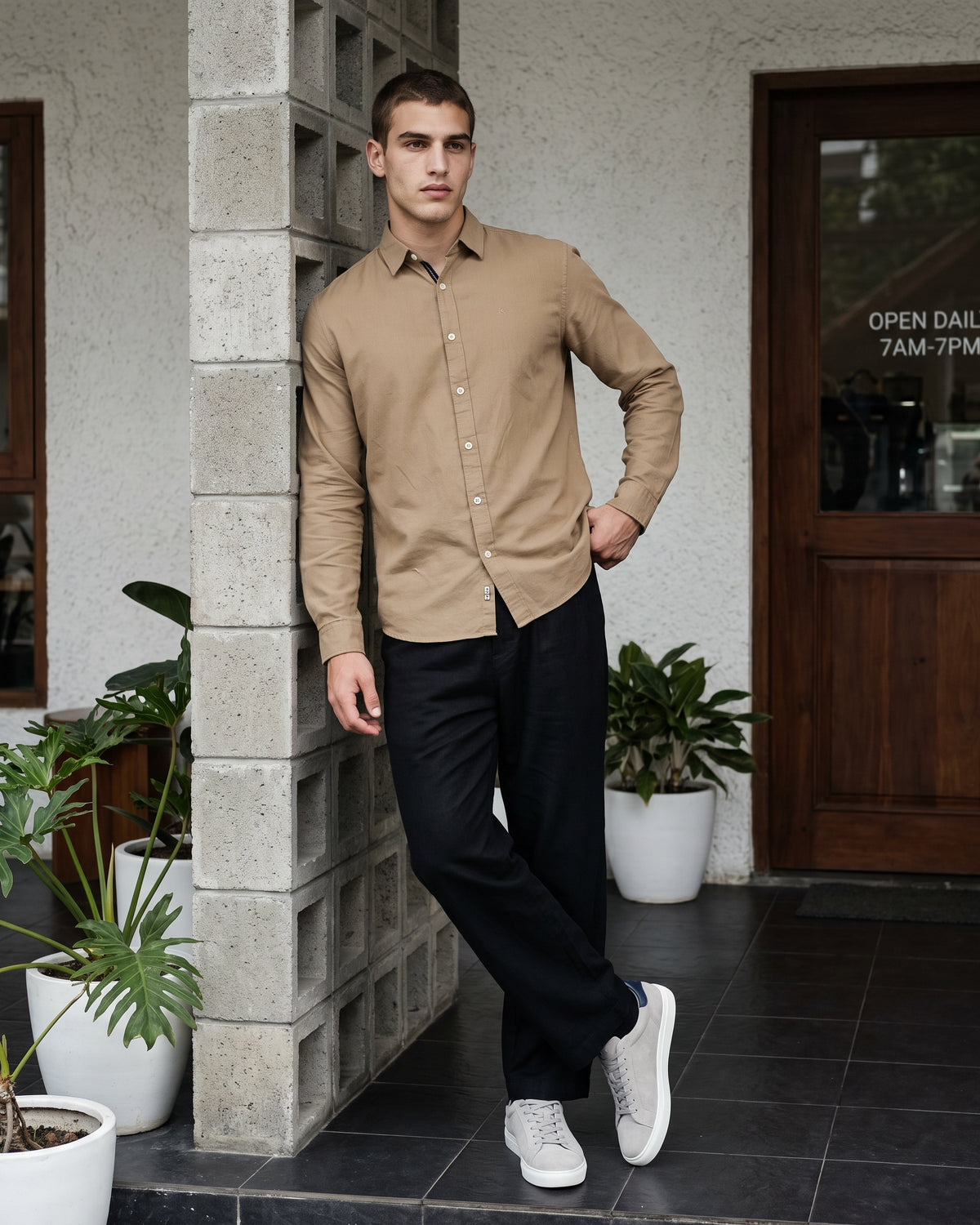 AnationZ Heritage Linen Long Sleeve Shirt -  Sri Lanka
