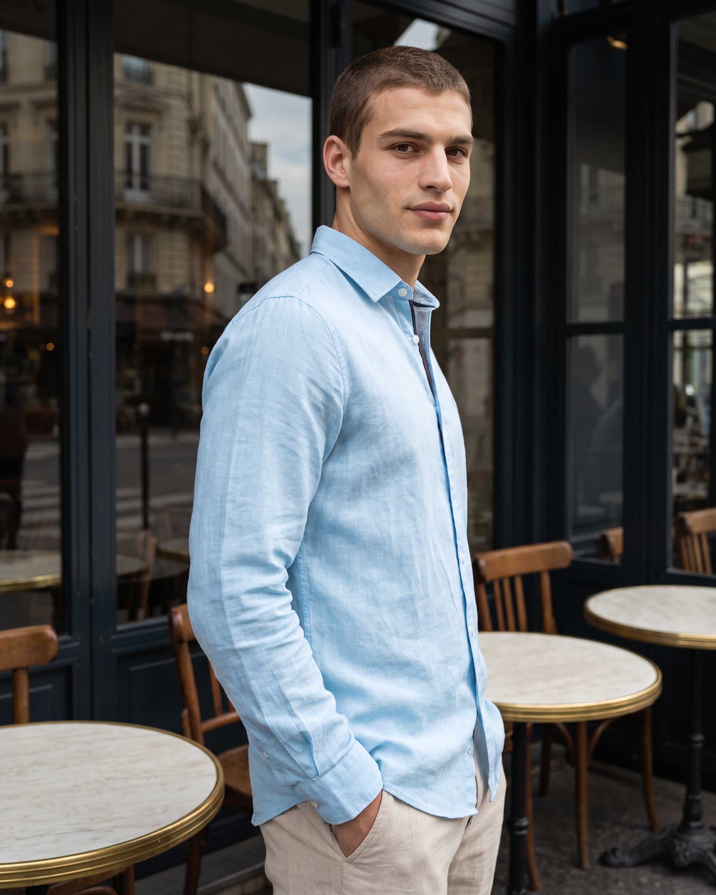 AnationZ Heritage Linen Long Sleeve Shirt -  Sri Lanka