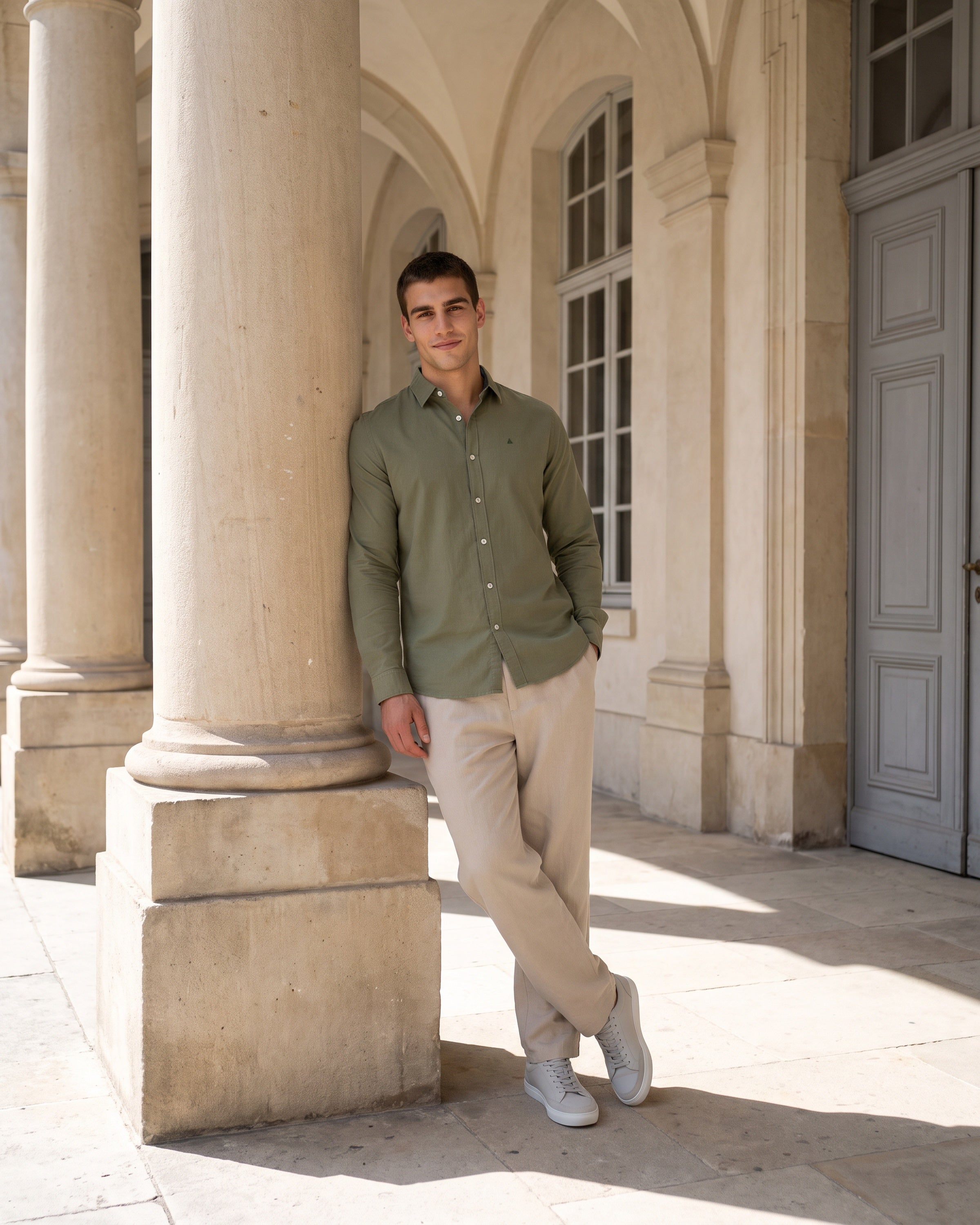 AnationZ Heritage Linen Long Sleeve Shirt -  Sri Lanka
