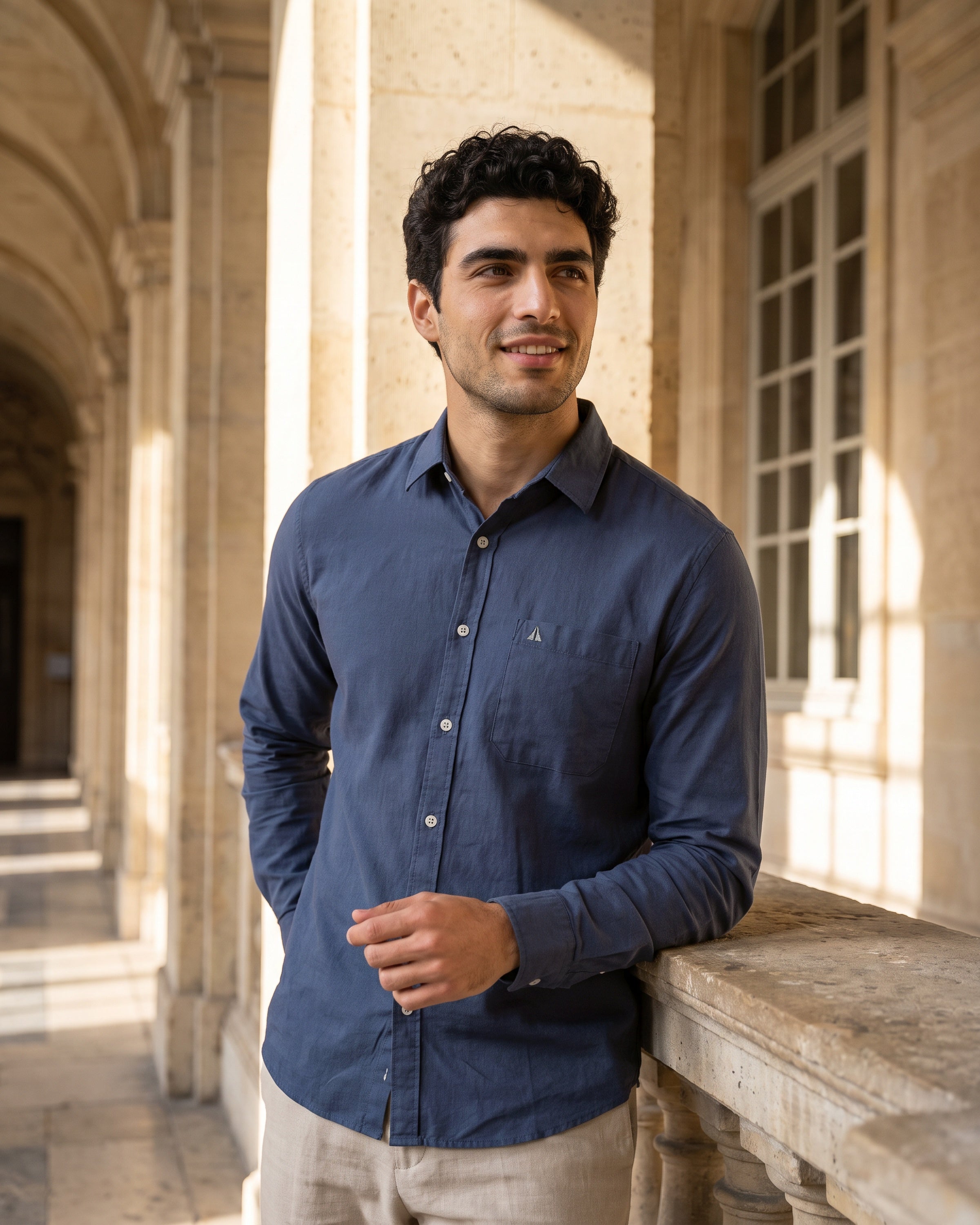 AnationZ Heritage Linen Long Sleeve Shirt -  Sri Lanka
