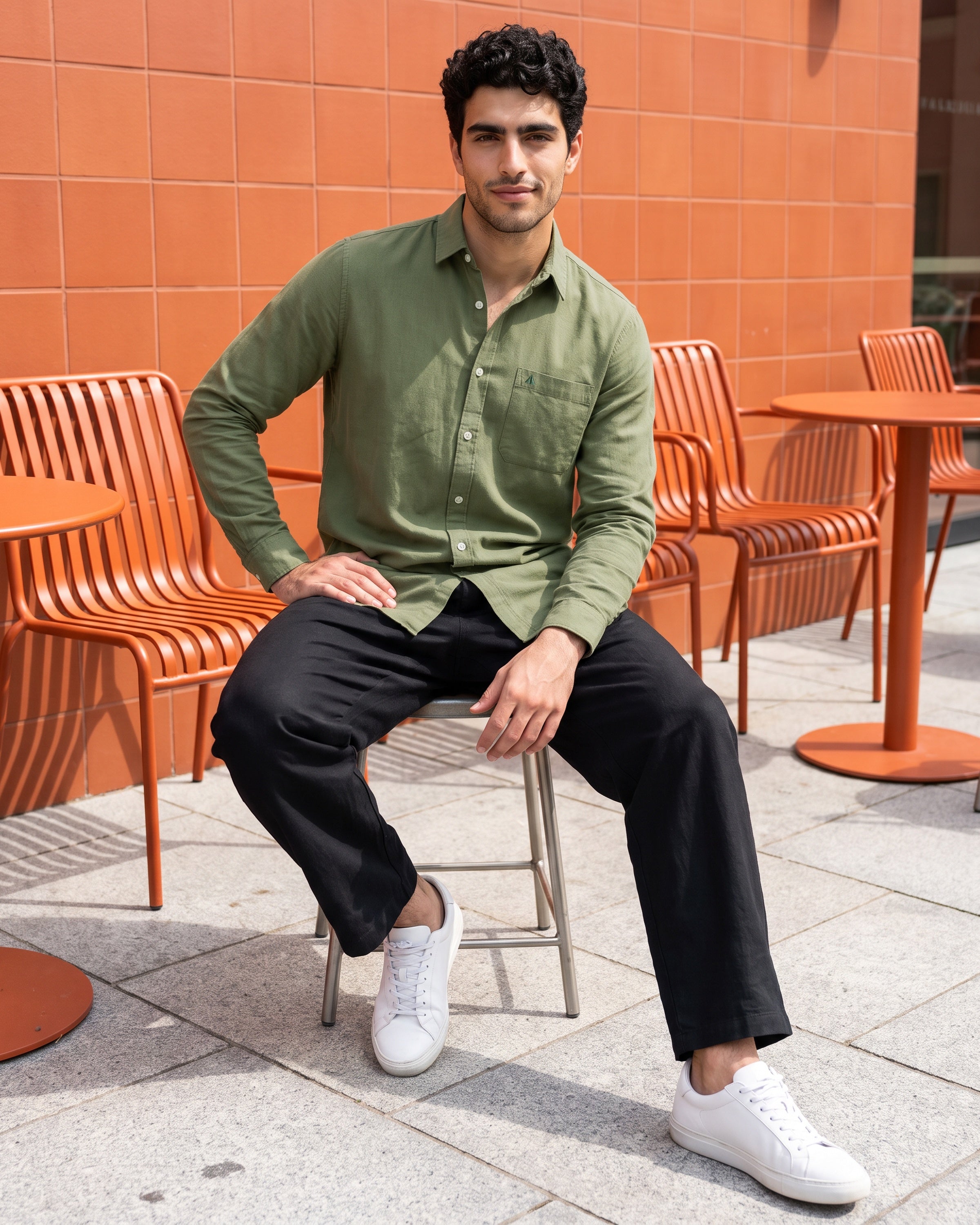 AnationZ Heritage Linen Long Sleeve Shirt -  Sri Lanka
