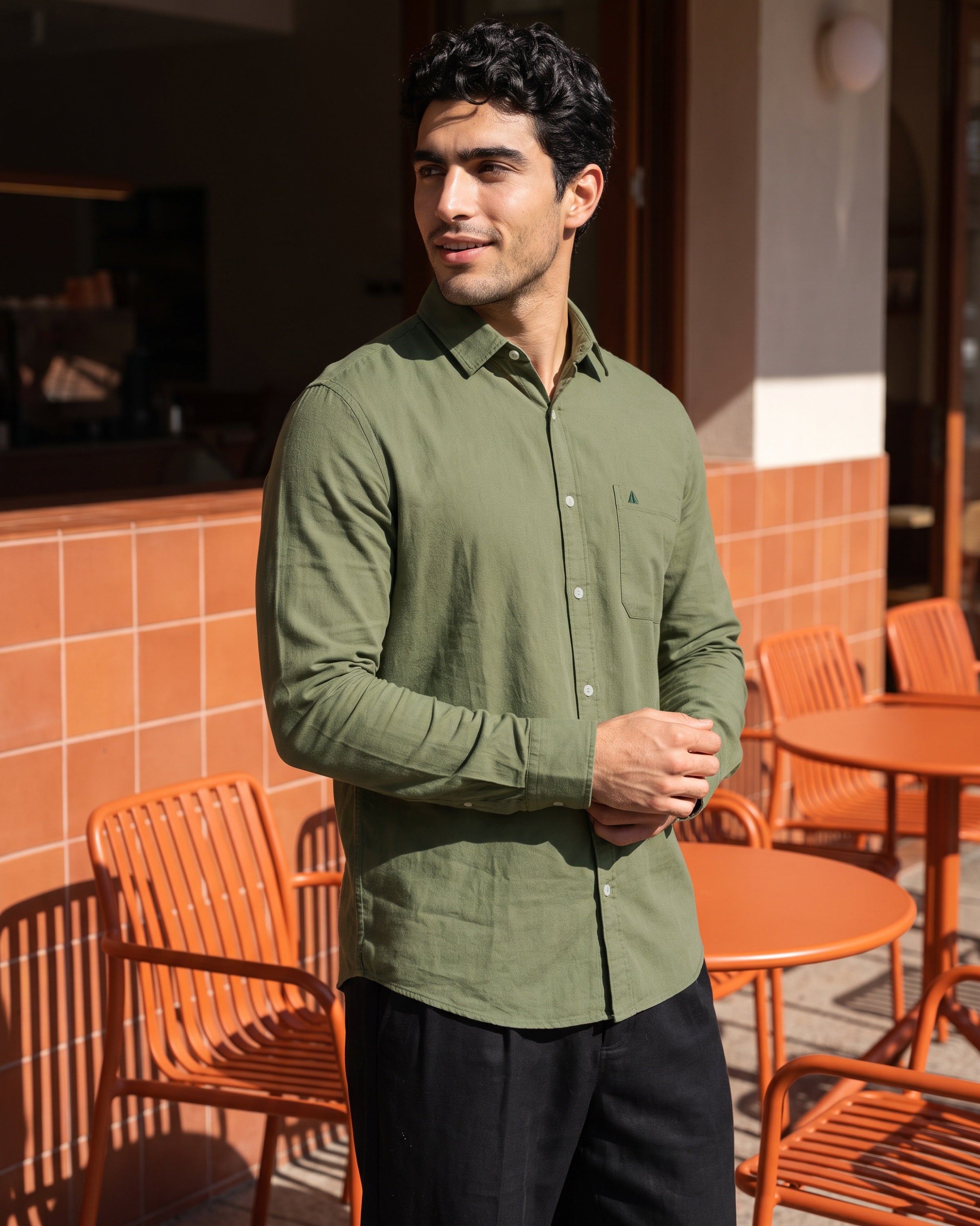 AnationZ Heritage Linen Long Sleeve Shirt -  Sri Lanka
