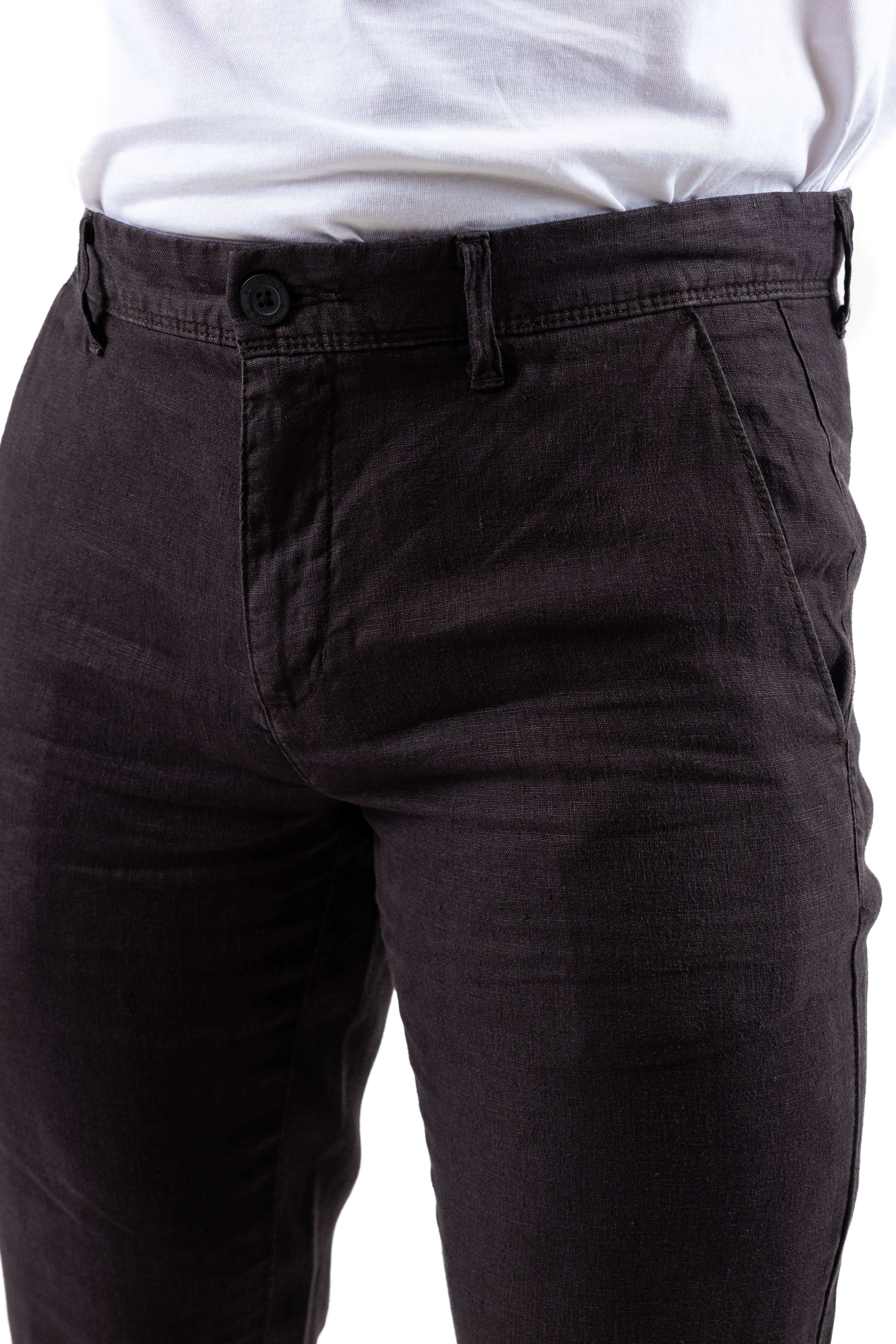 AnationZ Luxe Linen Pant - Chocolate Sri Lanka
