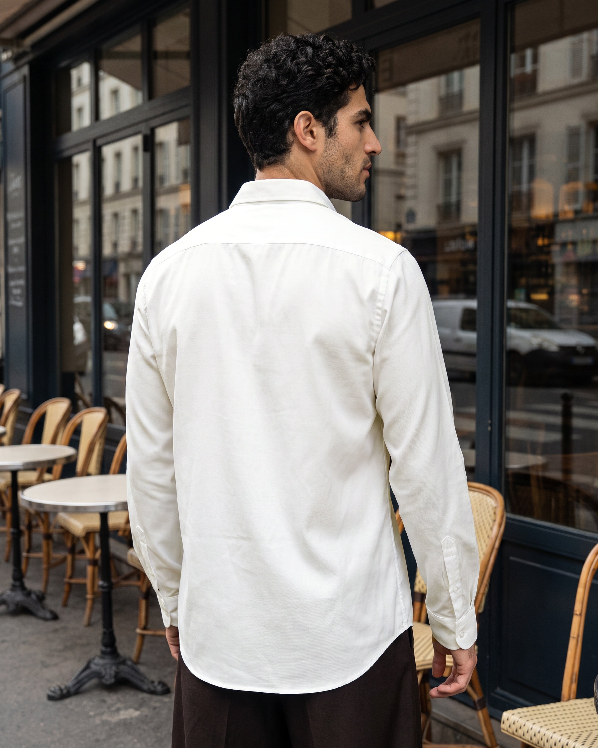 AnationZ Essential Cotton Long Sleeve Shirt - Raw Canvas Sri Lanka
