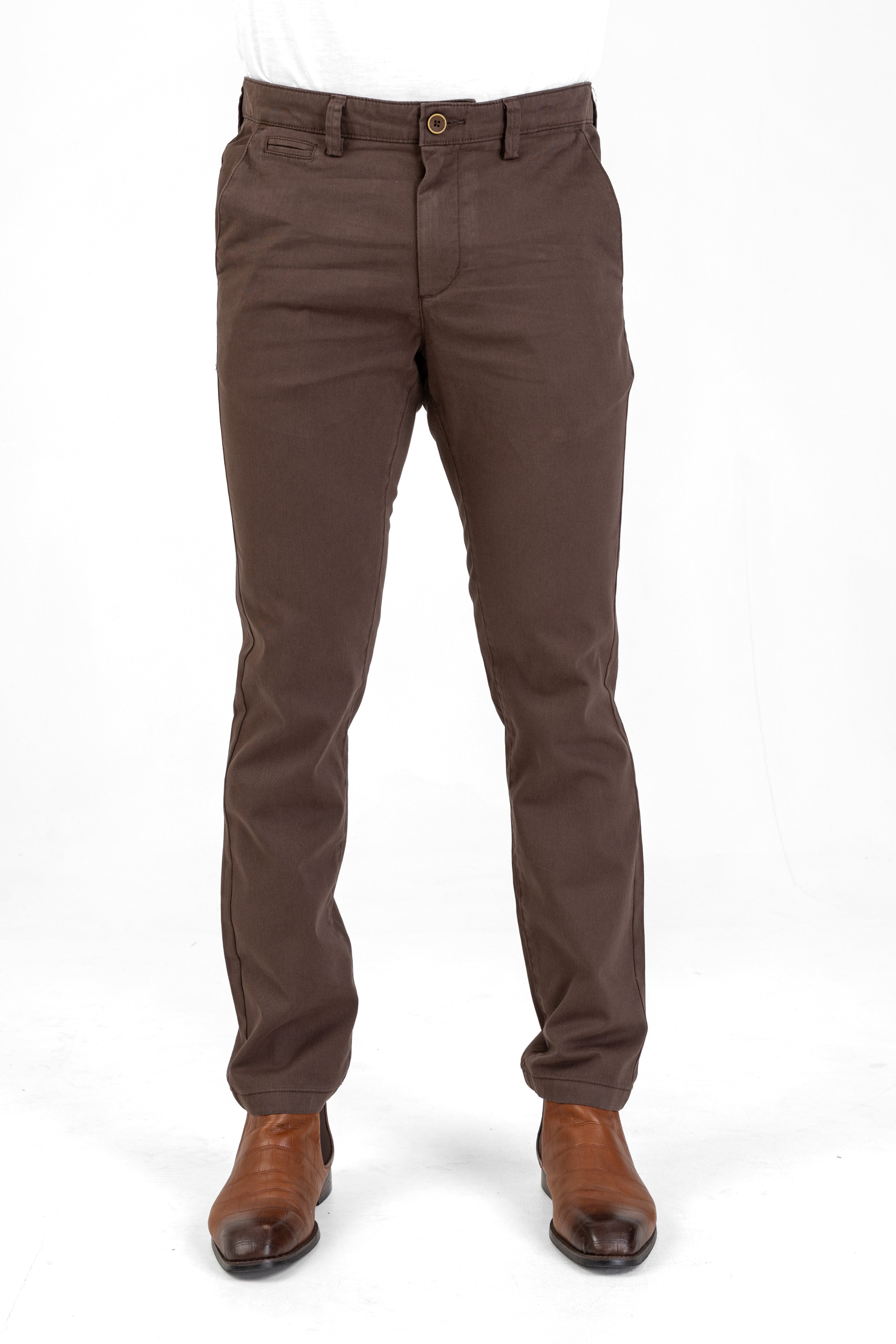 Essential Slim Fit Pant – Brown