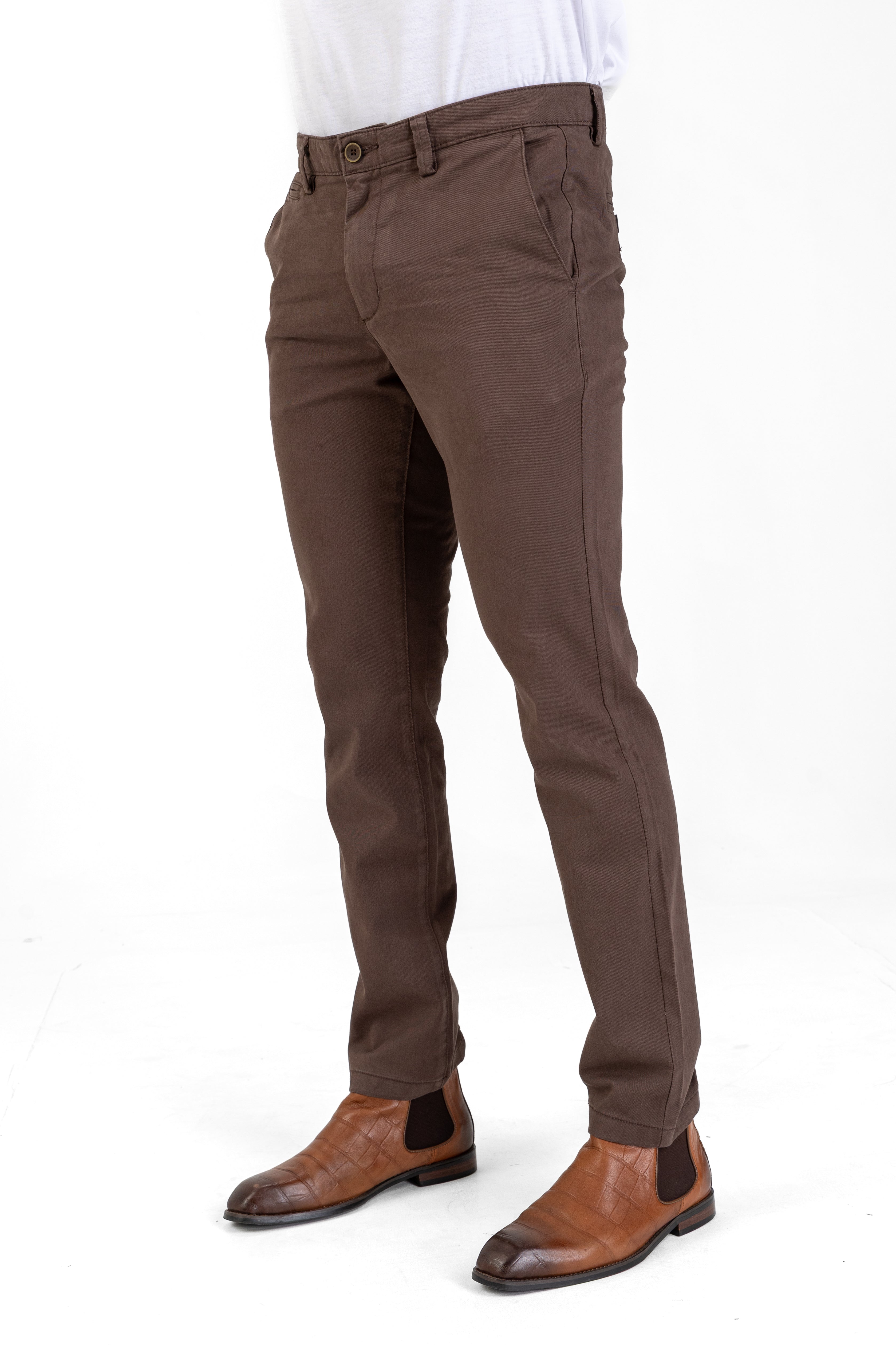 Essential Slim Fit Pant – Brown