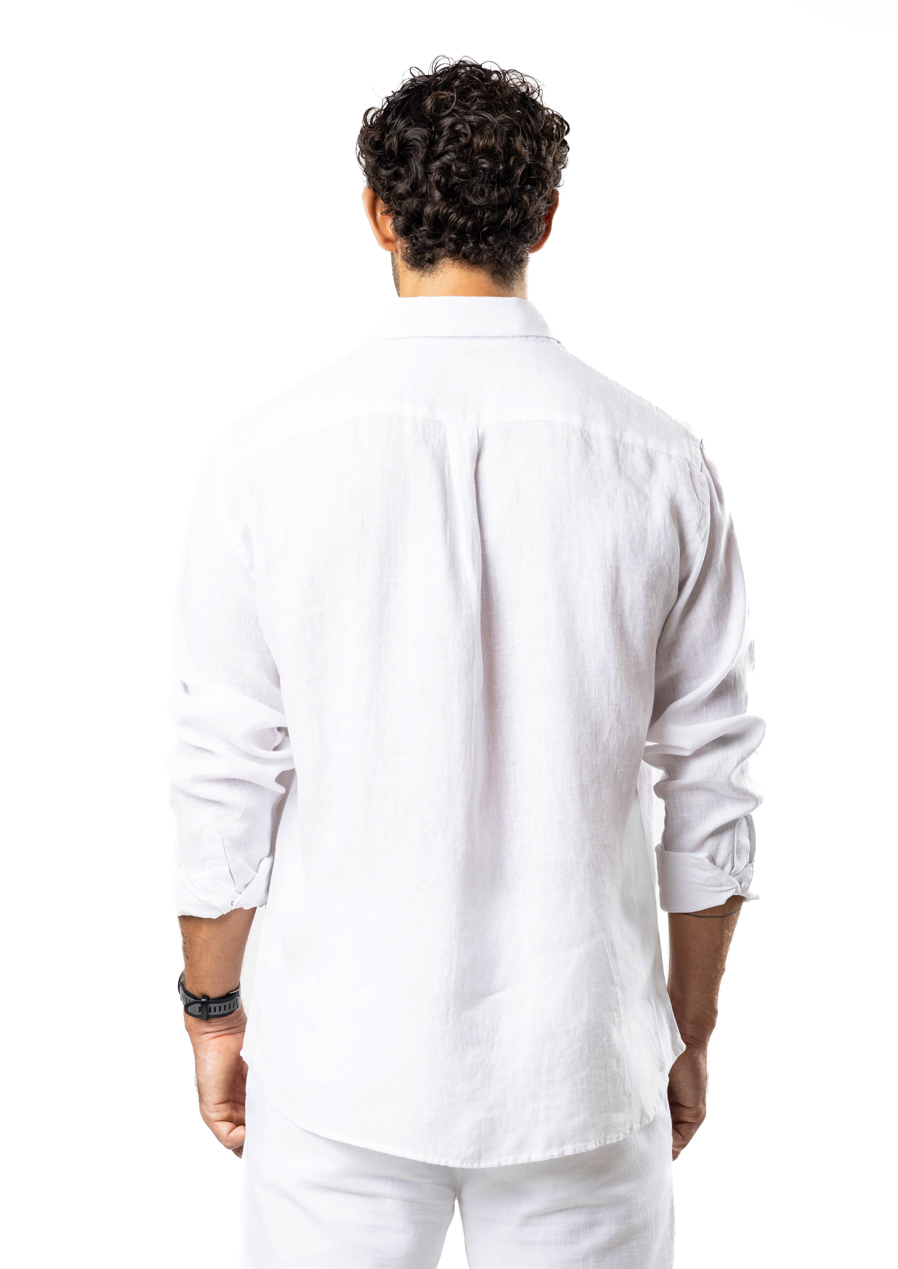 The Luxe Linen Shirt – Pure White