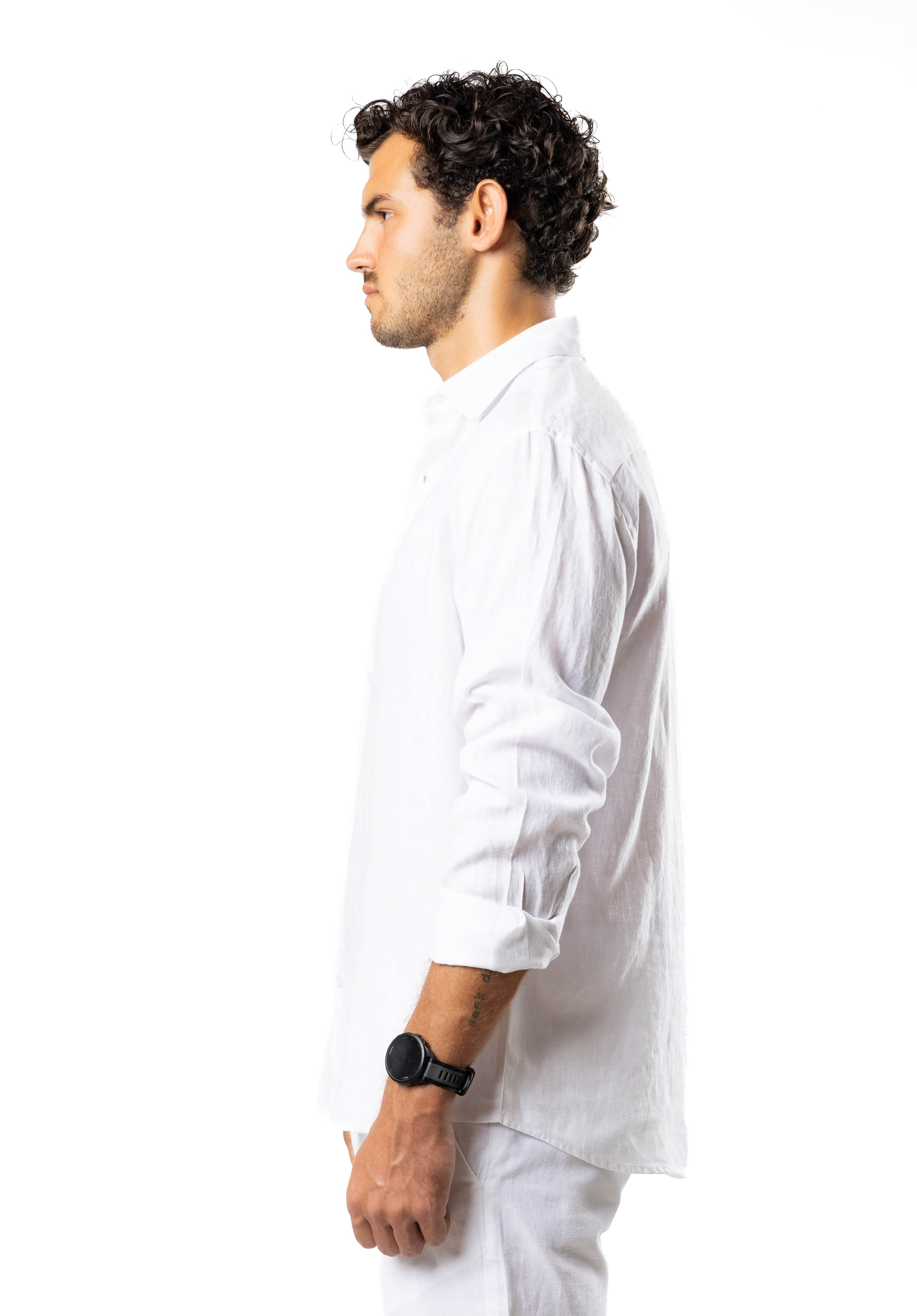 The Luxe Linen Shirt – Pure White