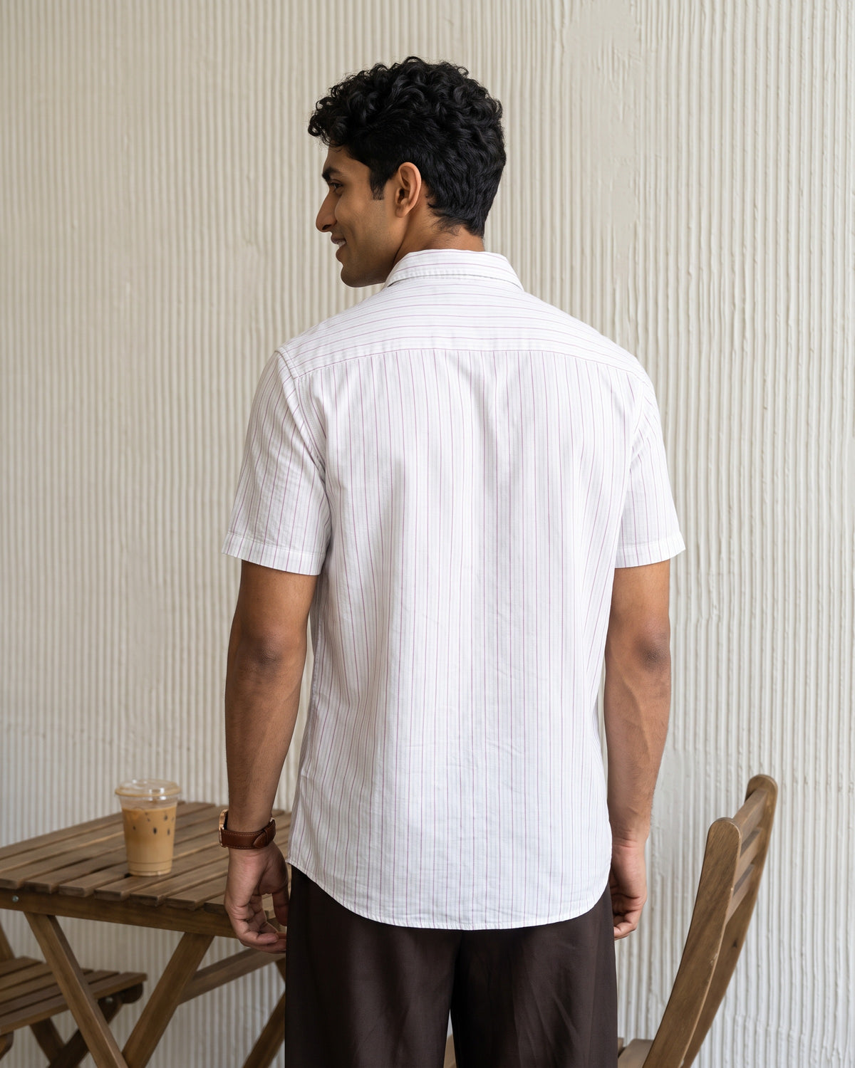 AnationZ Essential Cotton Stripe Long Sleeve Shirt - Anationz Sri Lanka
