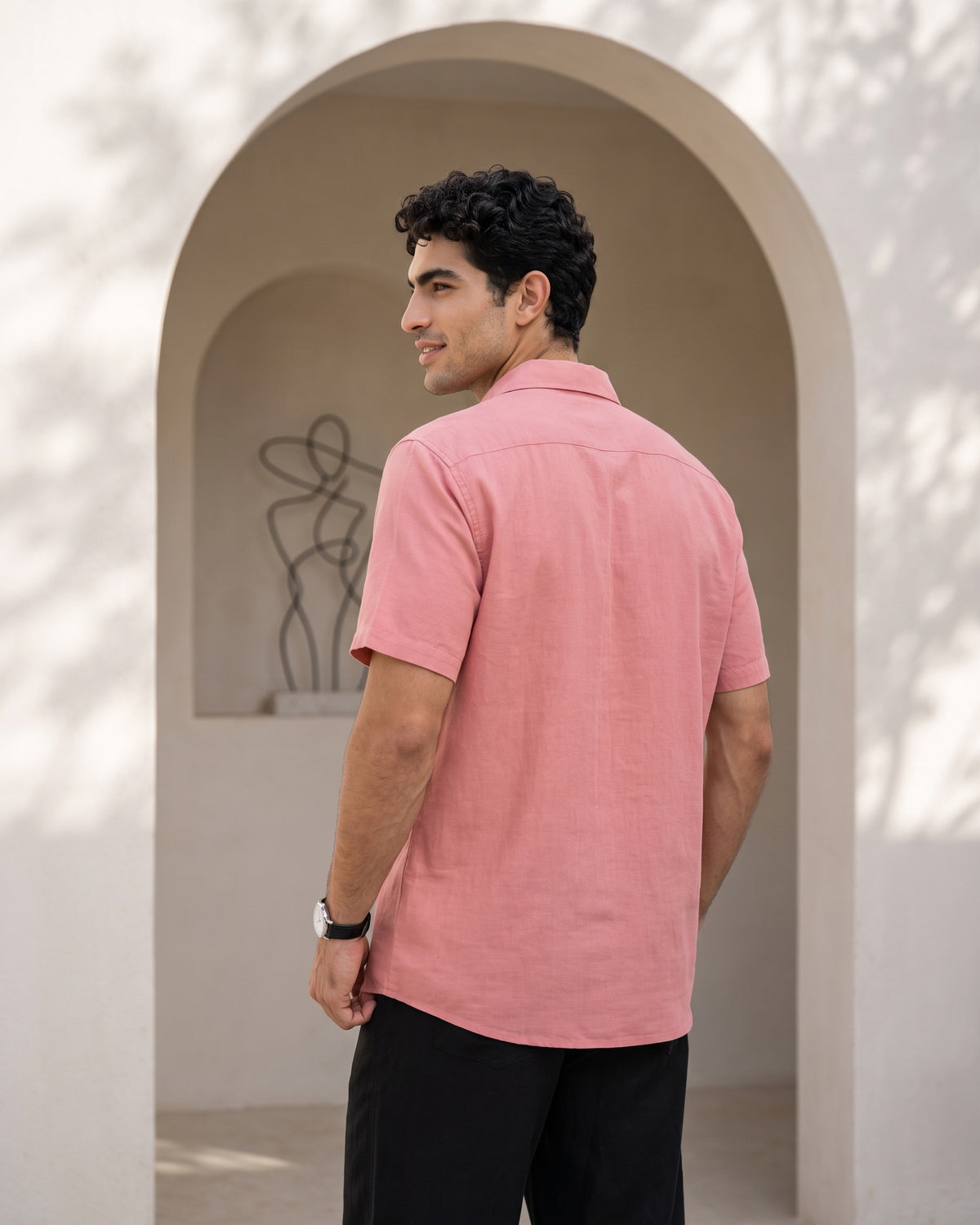 Generous Heritage Linen Short Sleeve Shirt - Burnt Clay