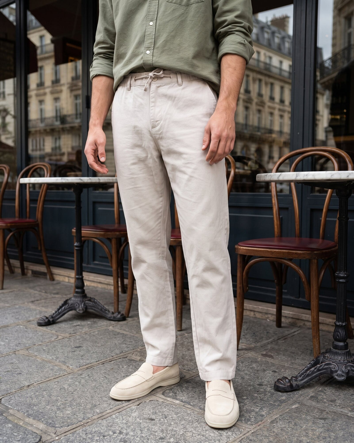 Heritage Linen Relaxed Pant – Alpine White (1 of 4)