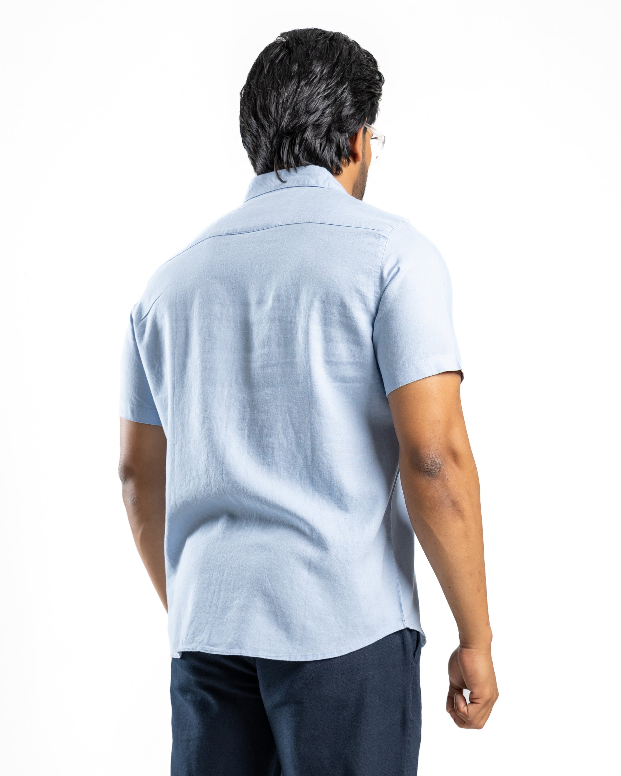 AnationZ Fluid Linen Short Sleeve Shirt -  Sri Lanka
