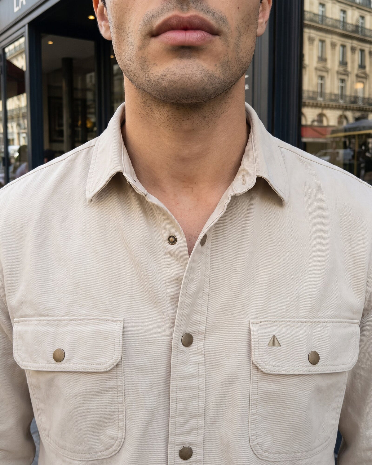 Essential Cotton Corduroy Shirt – Driftwood (4 of 4)