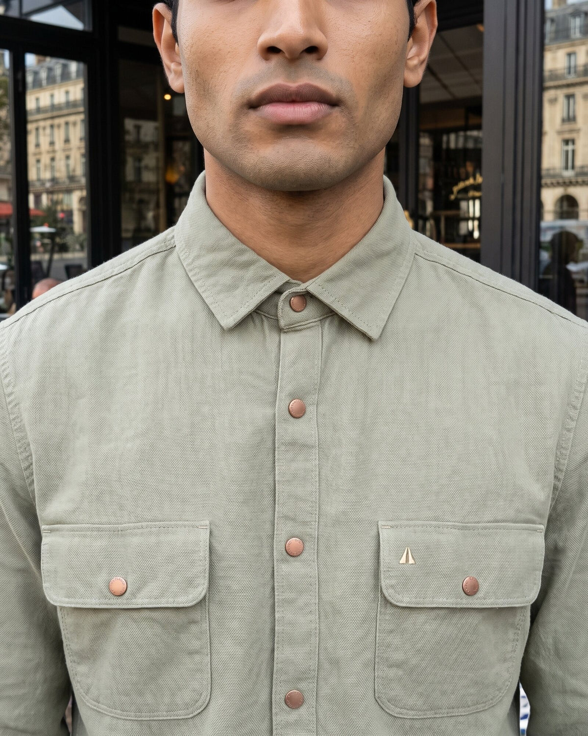 Essential Cotton Corduroy Shirt – Moss Reserve (1 of 4)