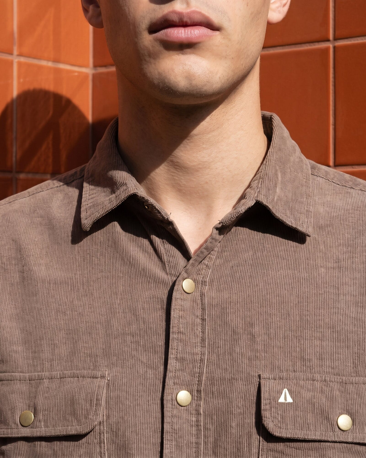 Essential Cotton Corduroy Shirt – Warm Tobacco (4 of 4)