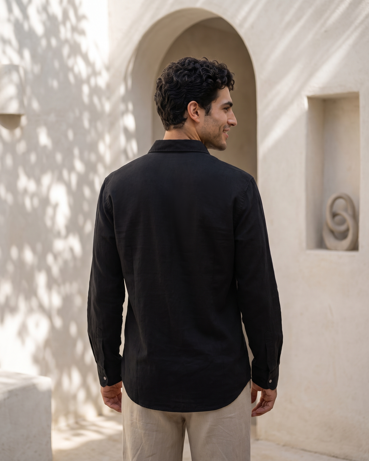 Essential Cotton Corduroy Shirt – Midnight Onyx