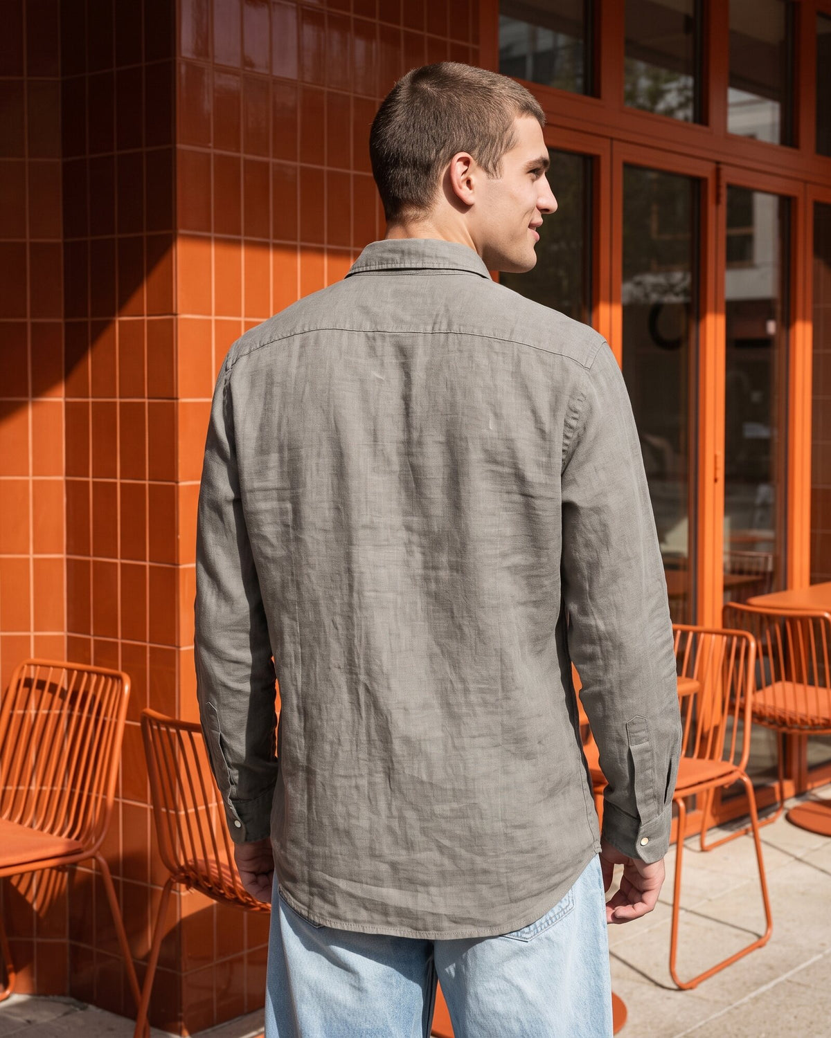 Essential Cotton Corduroy Shirt – Olive Ground (2 of 4)