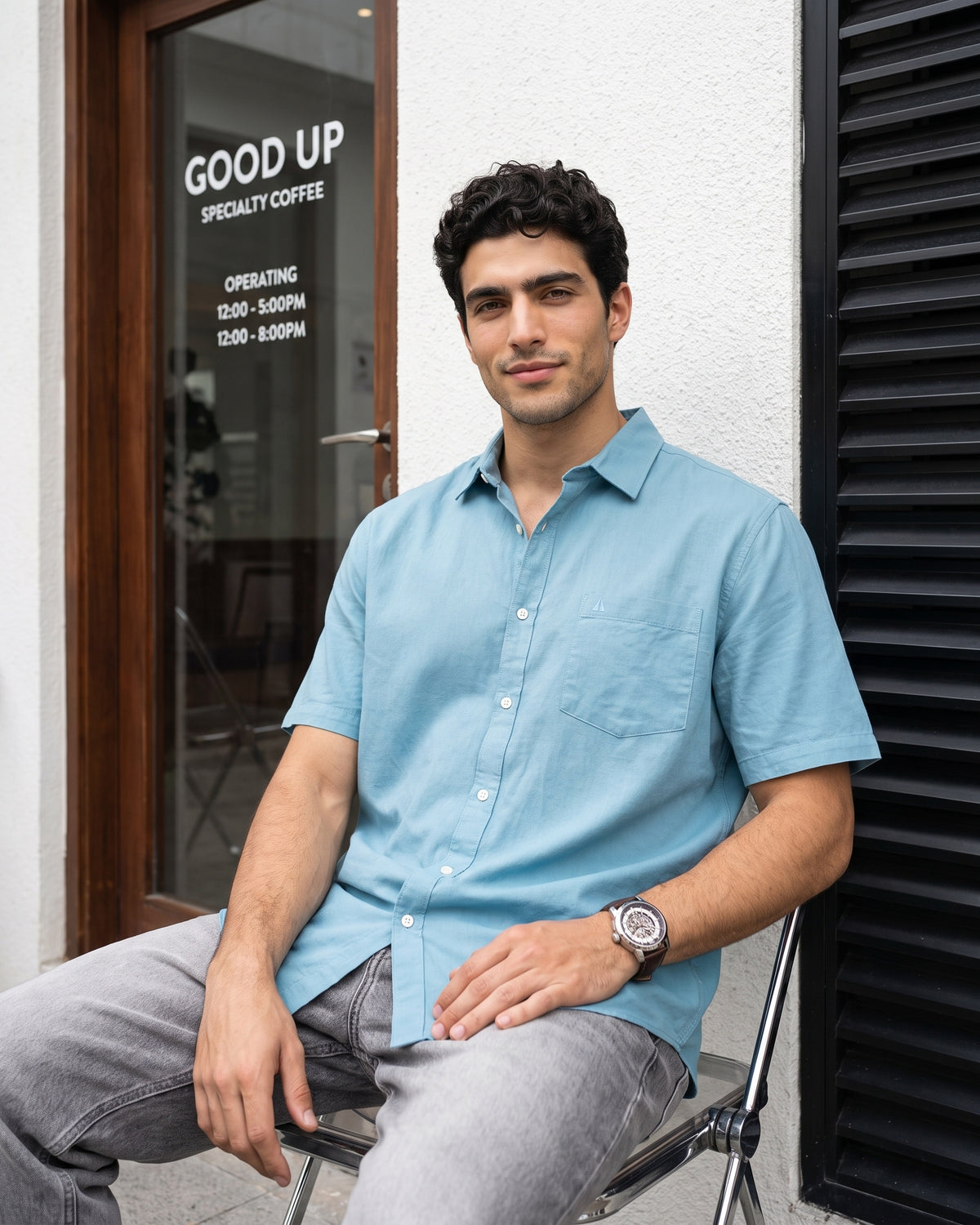 Generous Heritage Linen Short Sleeve Shirt - Burnt Clay