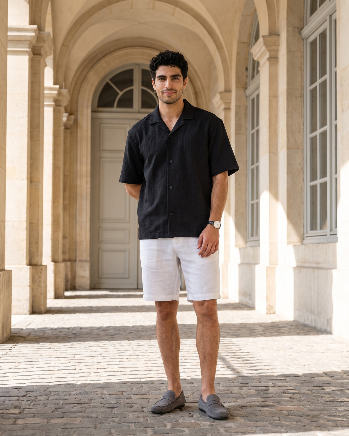 Generous Signature Cotton Short - Soft White