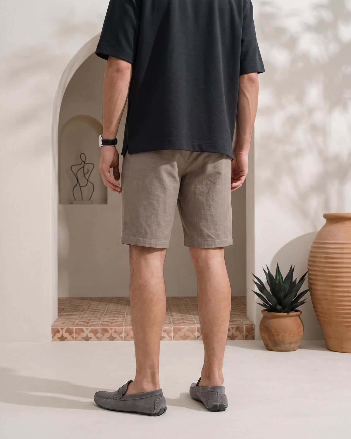 Generous Signature Cotton Short - Sand