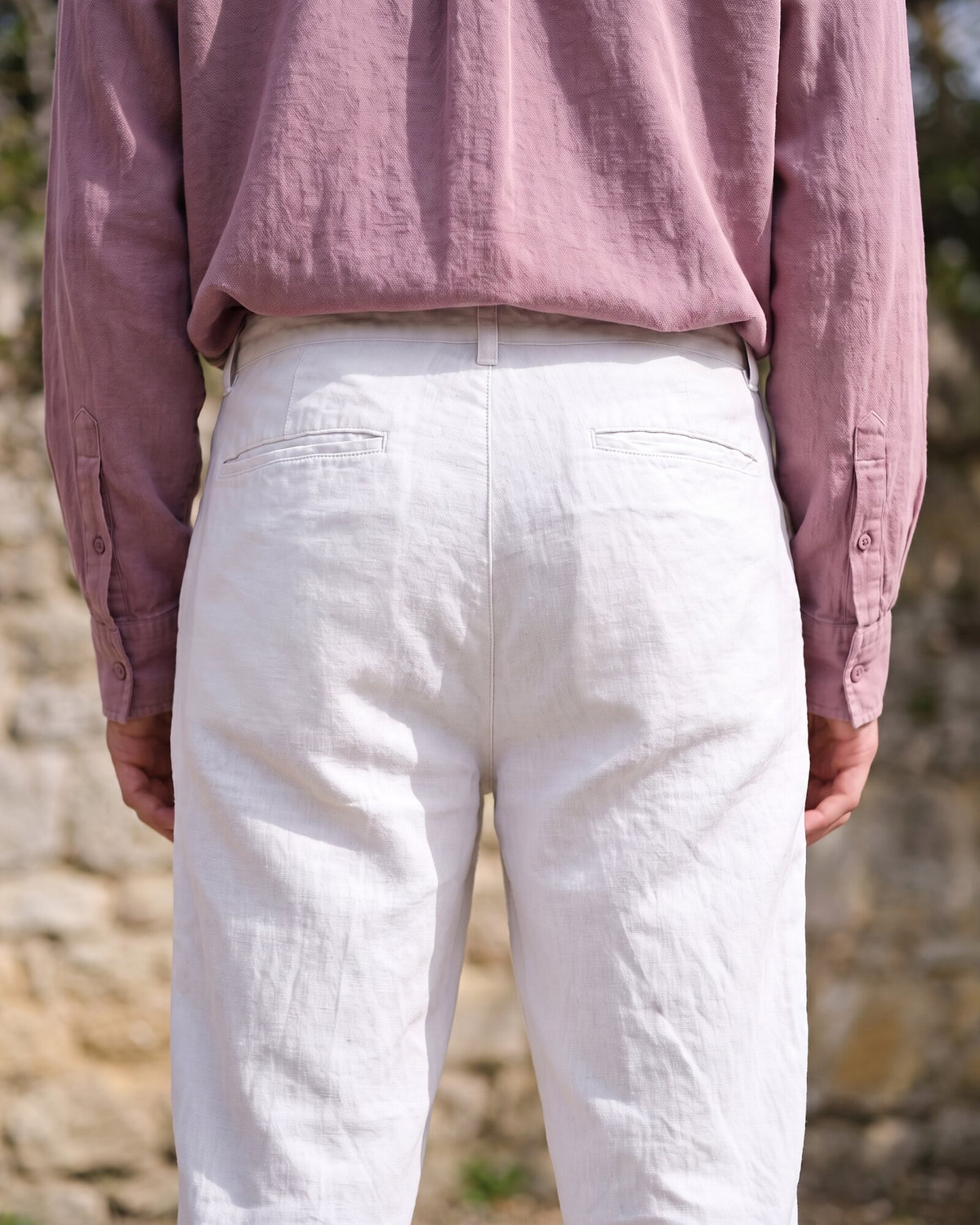 Heritage Linen Relaxed Pant – Alpine White (1 of 4)