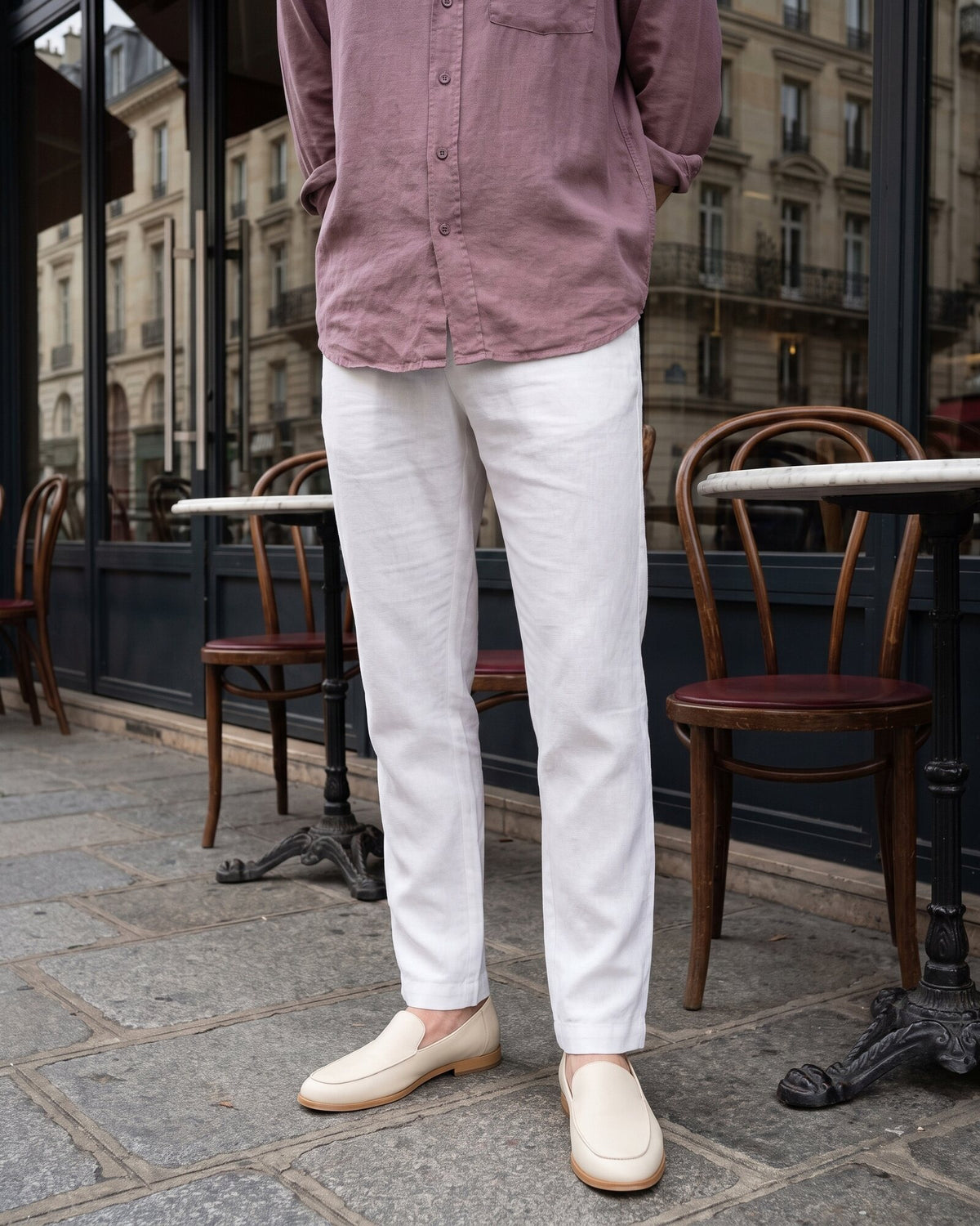 Heritage Linen Relaxed Pant – Alpine White (3 of 4)