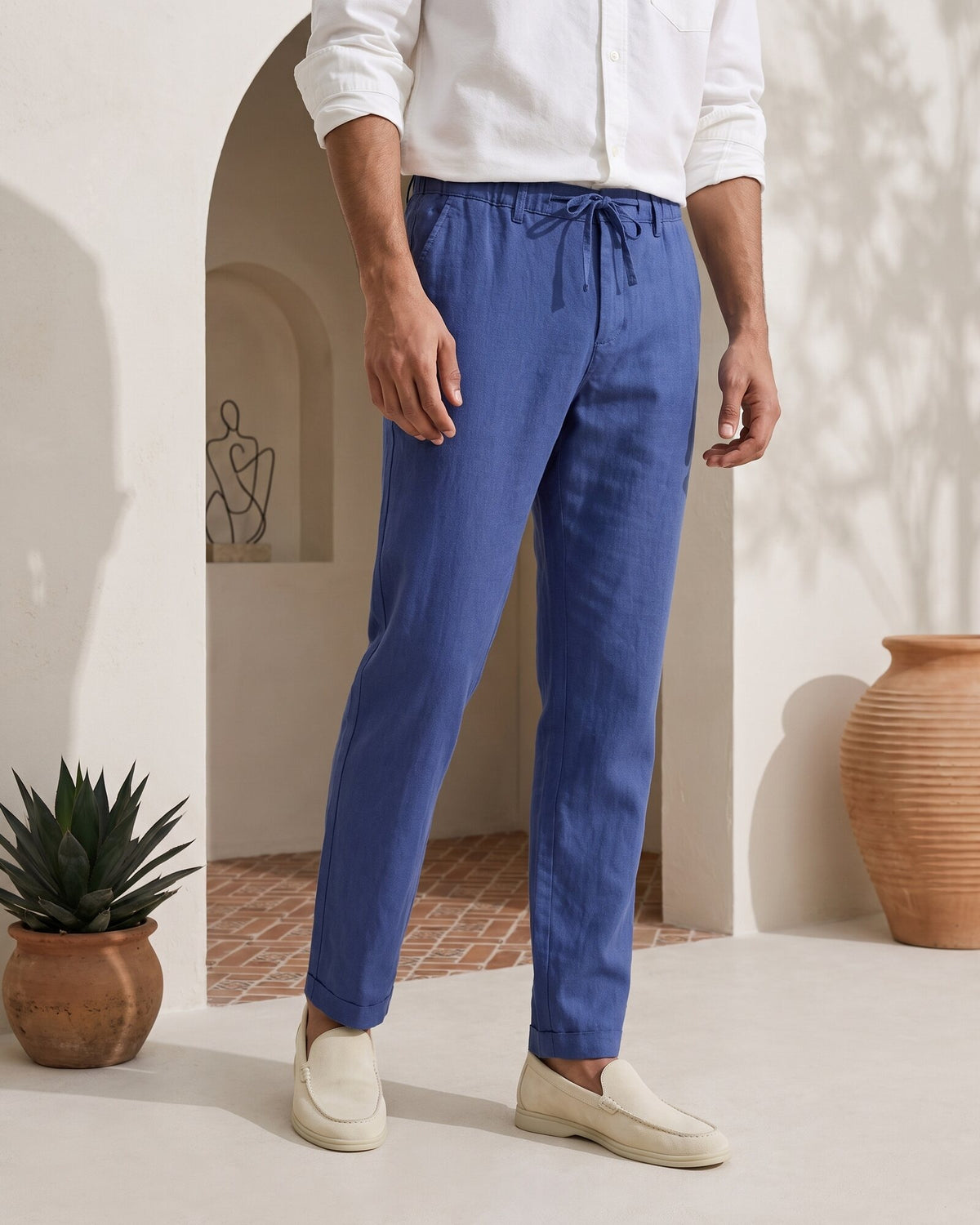Heritage Linen Relaxed Pant – Midnight Ink (3 of 4)