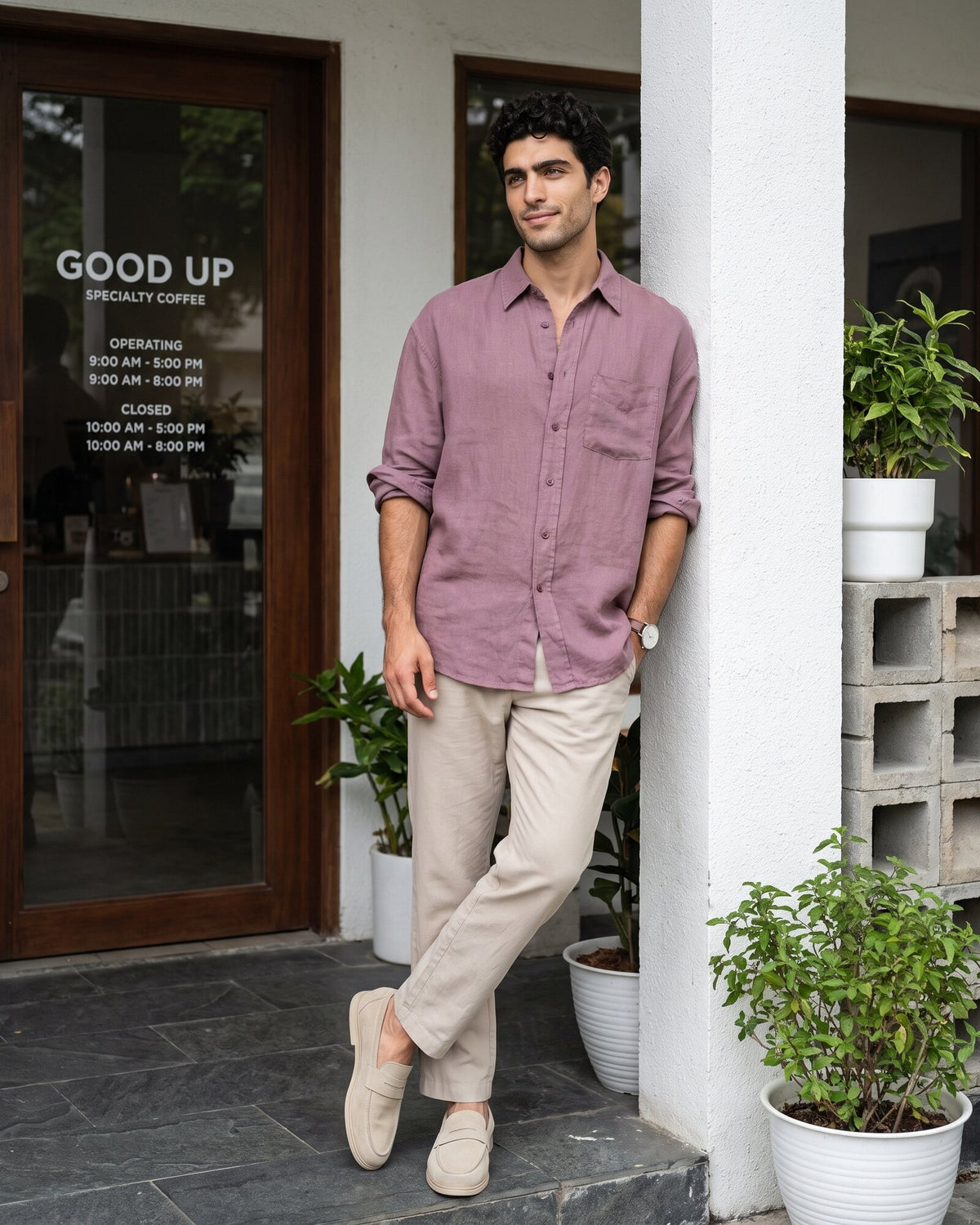Heritage Linen Relaxed Pant – Raw Canvas (2 of 4)