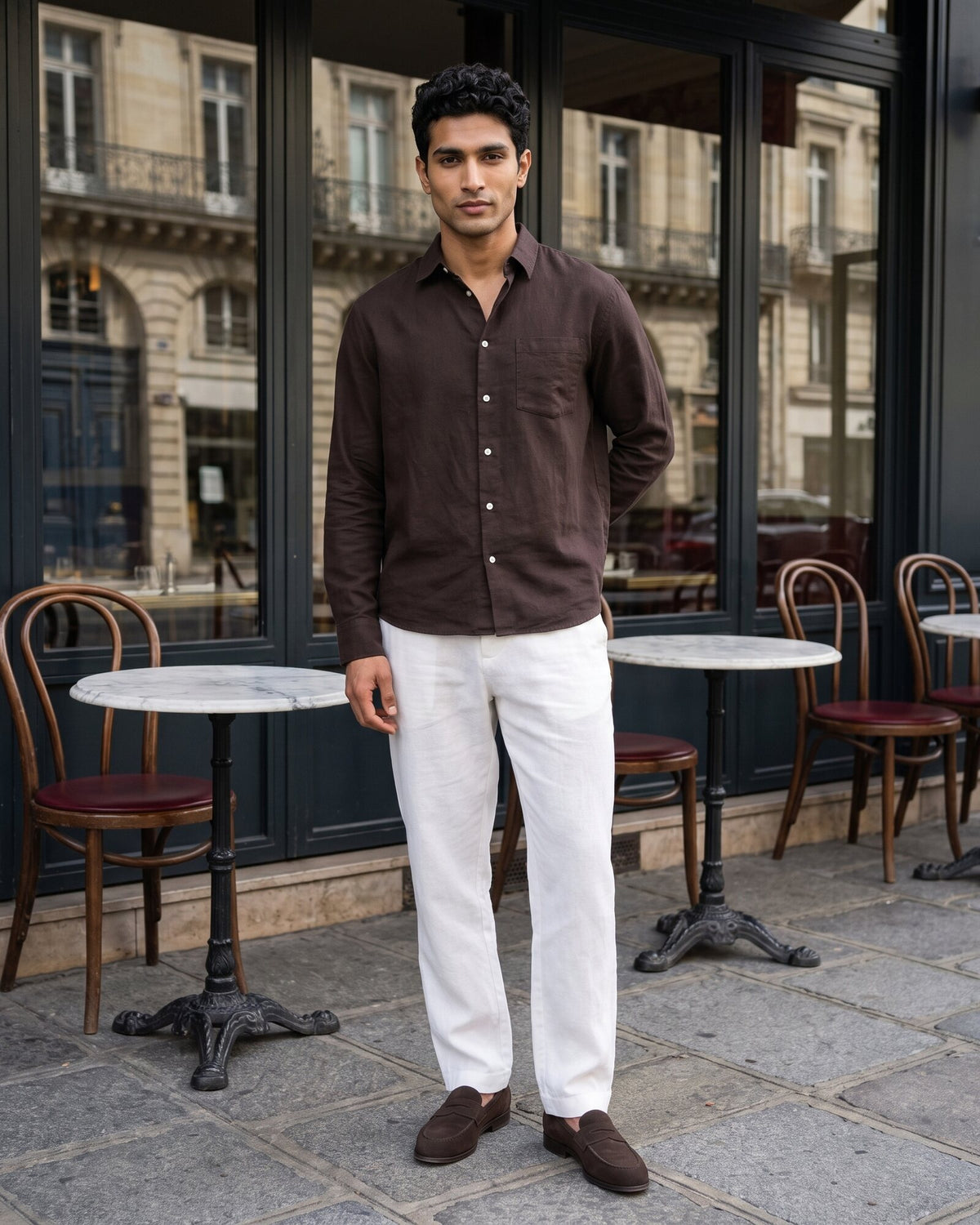 Heritage Linen Relaxed Pant – Alpine White (2 of 4)