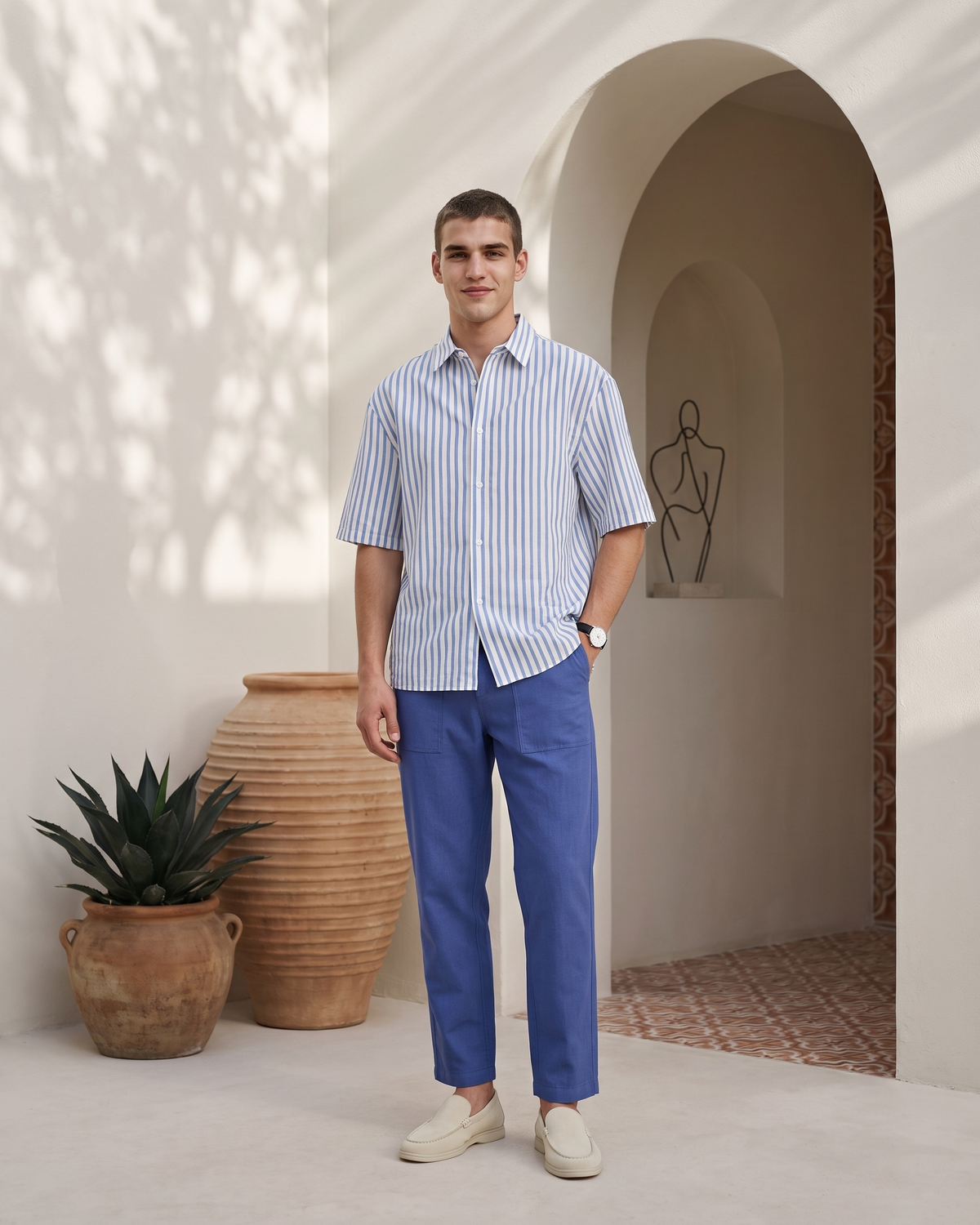 Heritage Linen Relaxed Pant – Midnight Ink