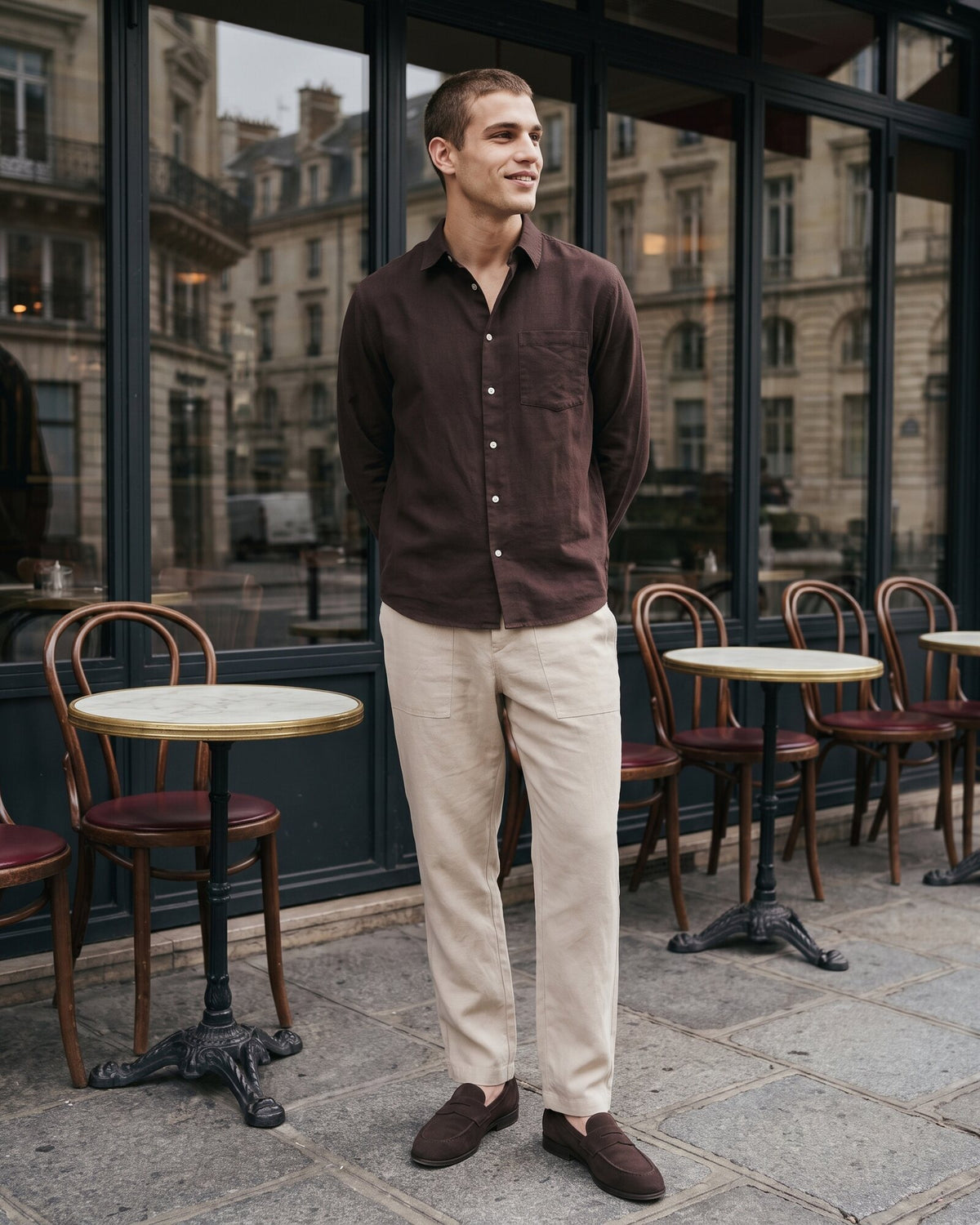 Heritage Linen Relaxed Pant – Raw Canvas (2 of 4)