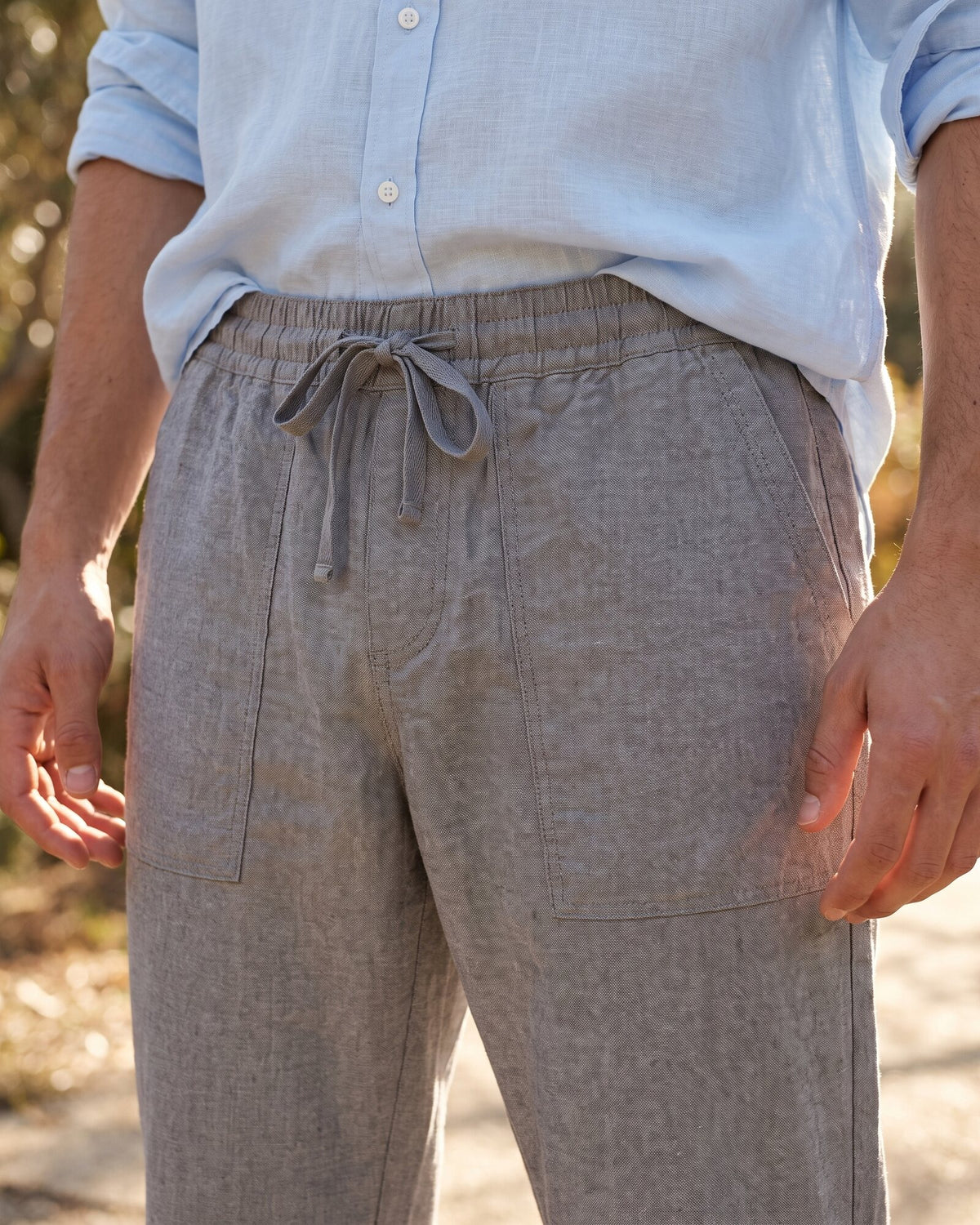 Heritage Linen Relaxed Pant – Graphite (1 of 4)