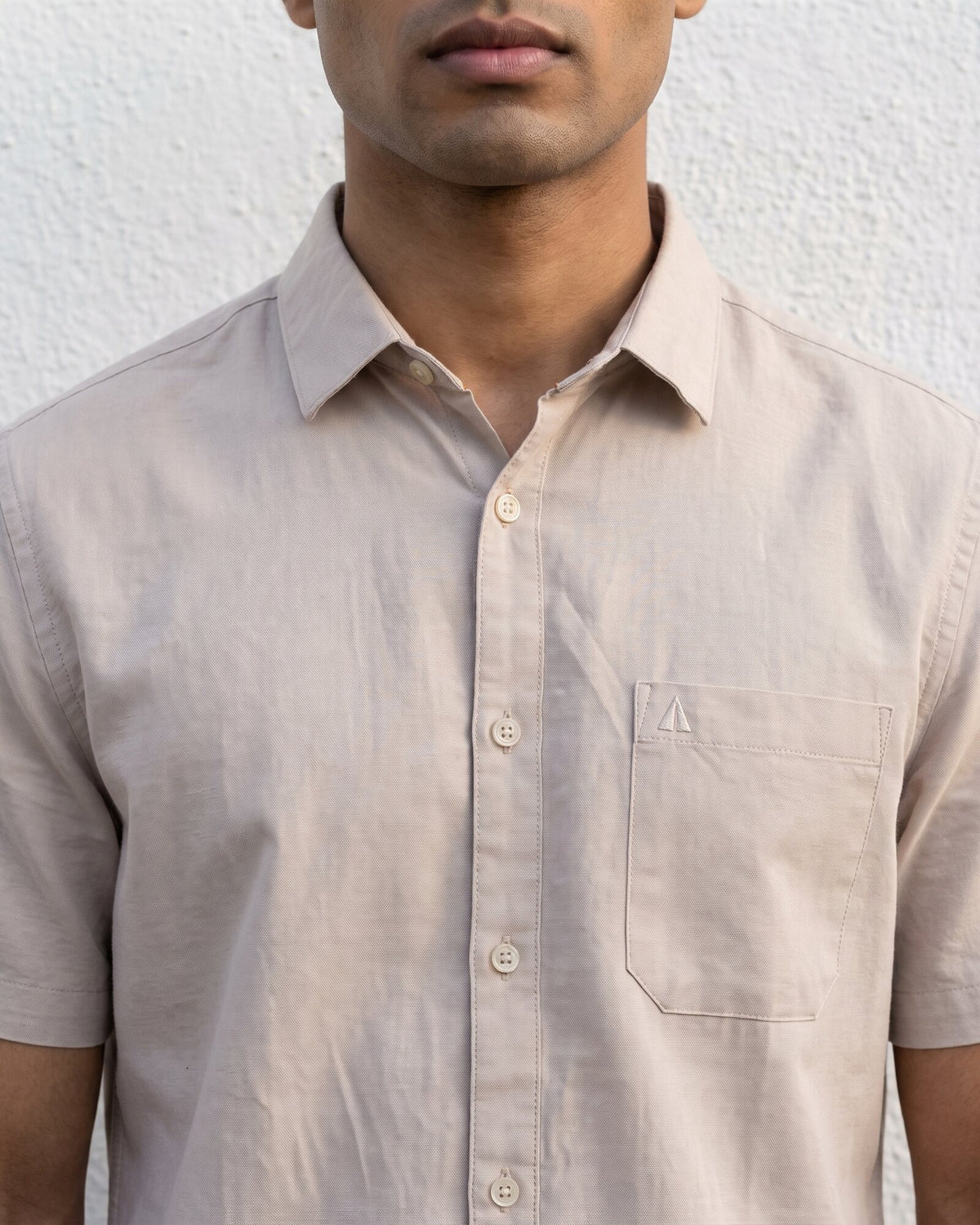 Heritage Linen Slub Short Sleeve Shirt – Driftwood (1 of 4)