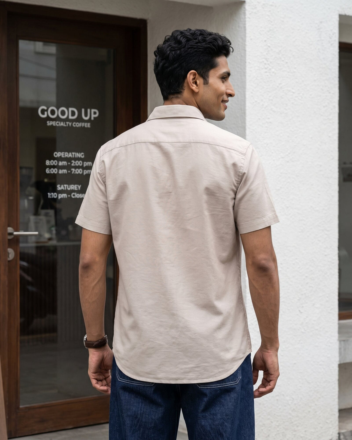 Heritage Linen Slub Short Sleeve Shirt – Driftwood (2 of 4)